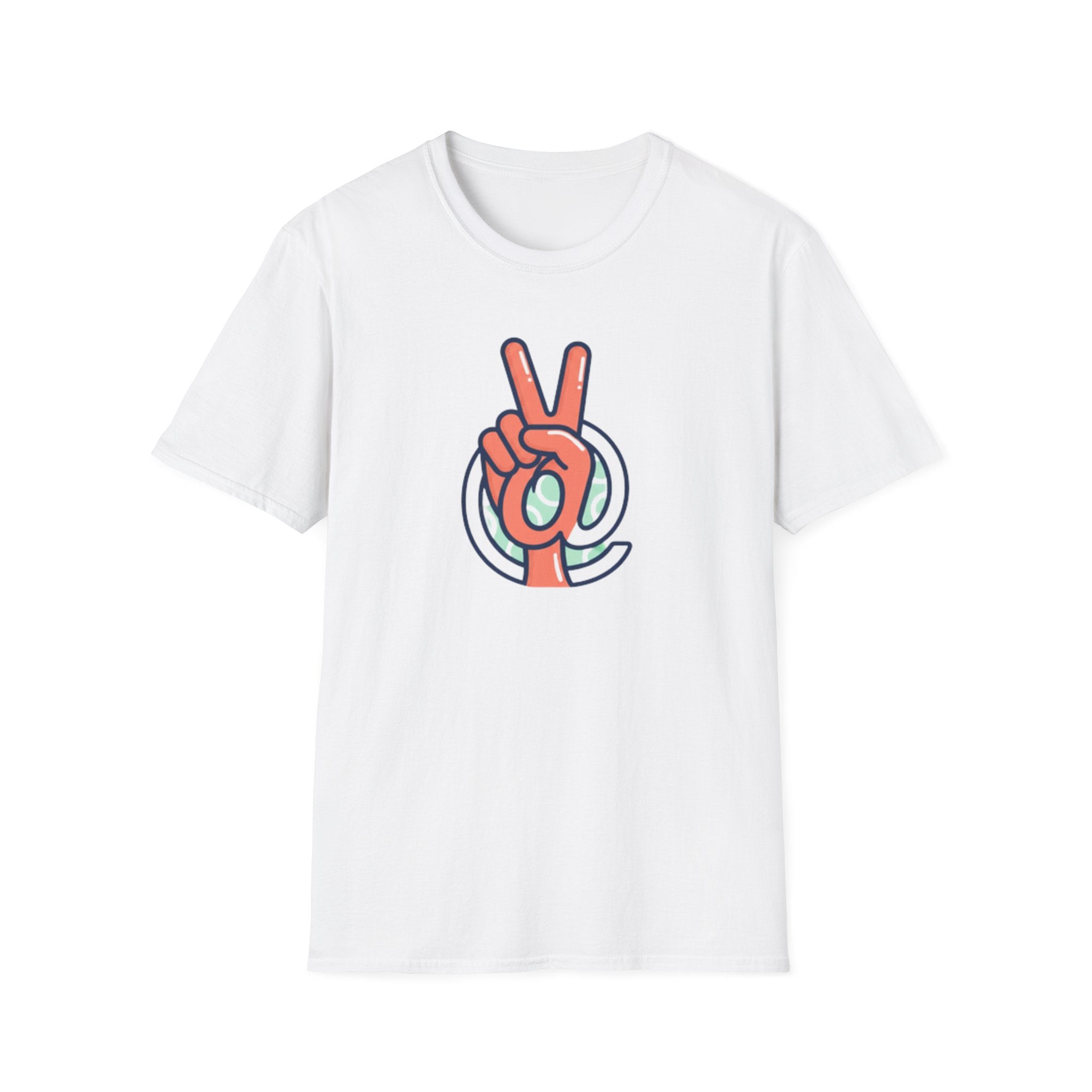 Peace Sign Hand T-Shirt | Retro Vibes, Minimal Graphic