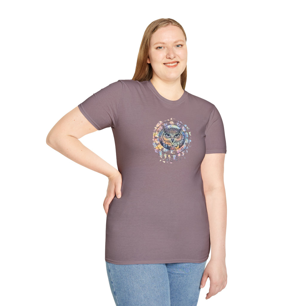 Watercolor Owl Mandala Spiritual T-Shirt Unisex