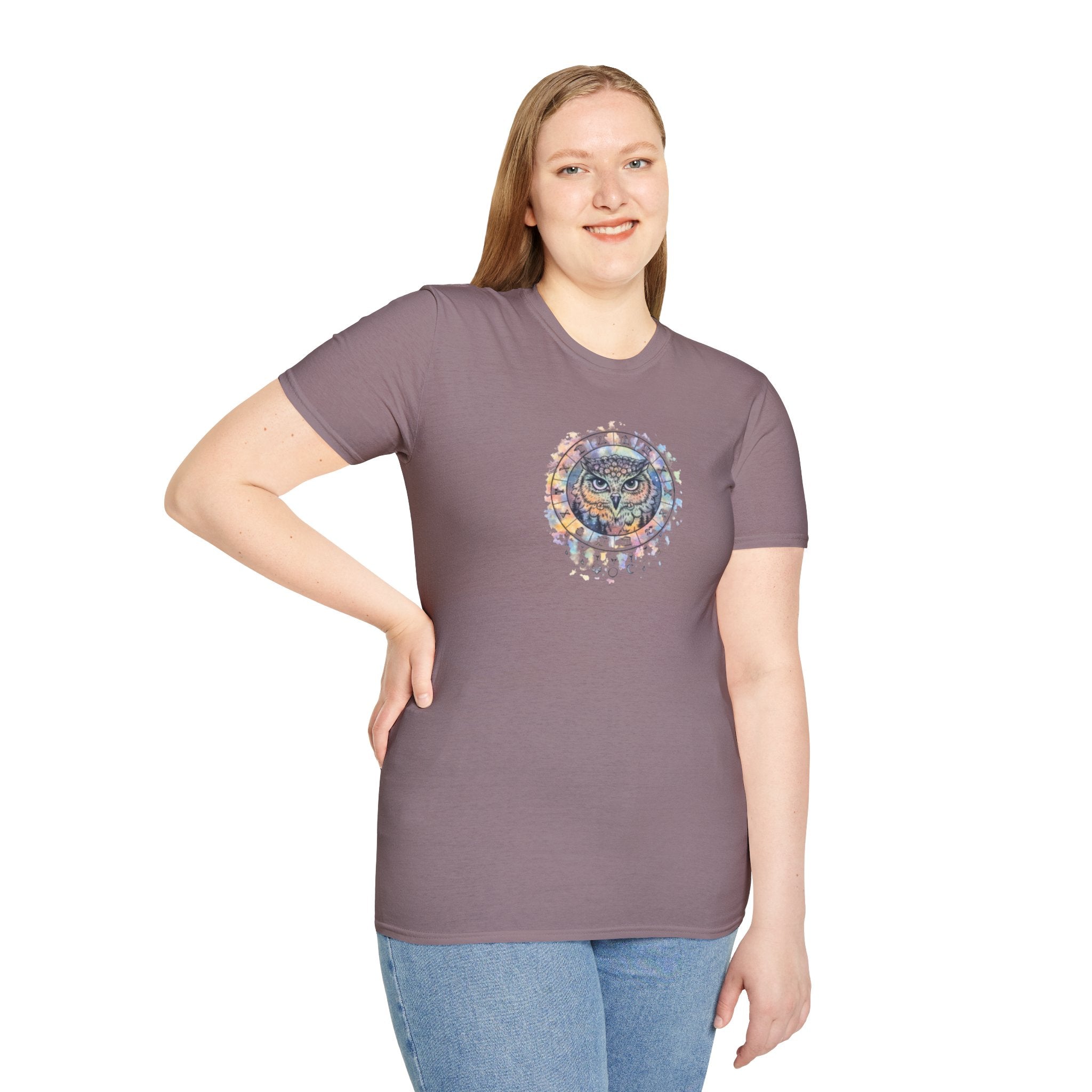 Watercolor Owl Mandala Spiritual T-Shirt Unisex