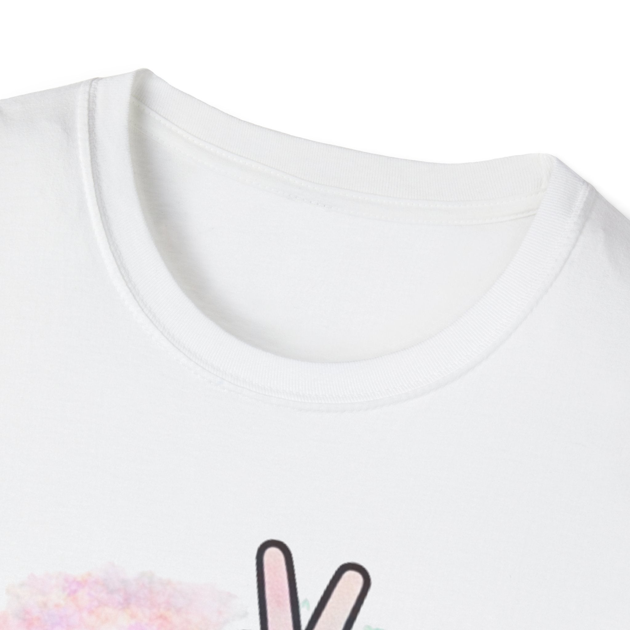 Unbothered Peace Sign T‑Shirt — Colorful Watercolor Graphic Tee