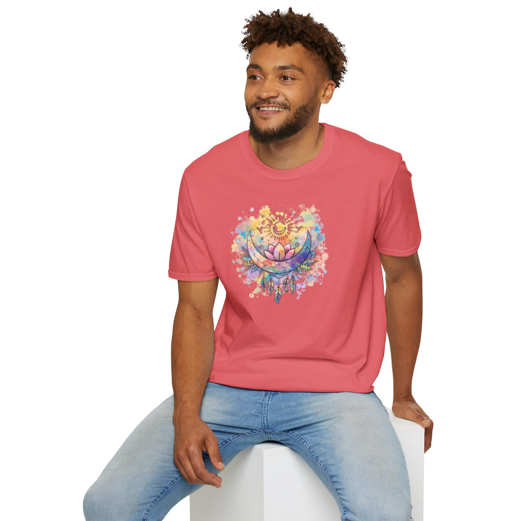 Lotus Dreamcatcher Watercolor T-Shirt — Sun & Feather Spiritual Tee