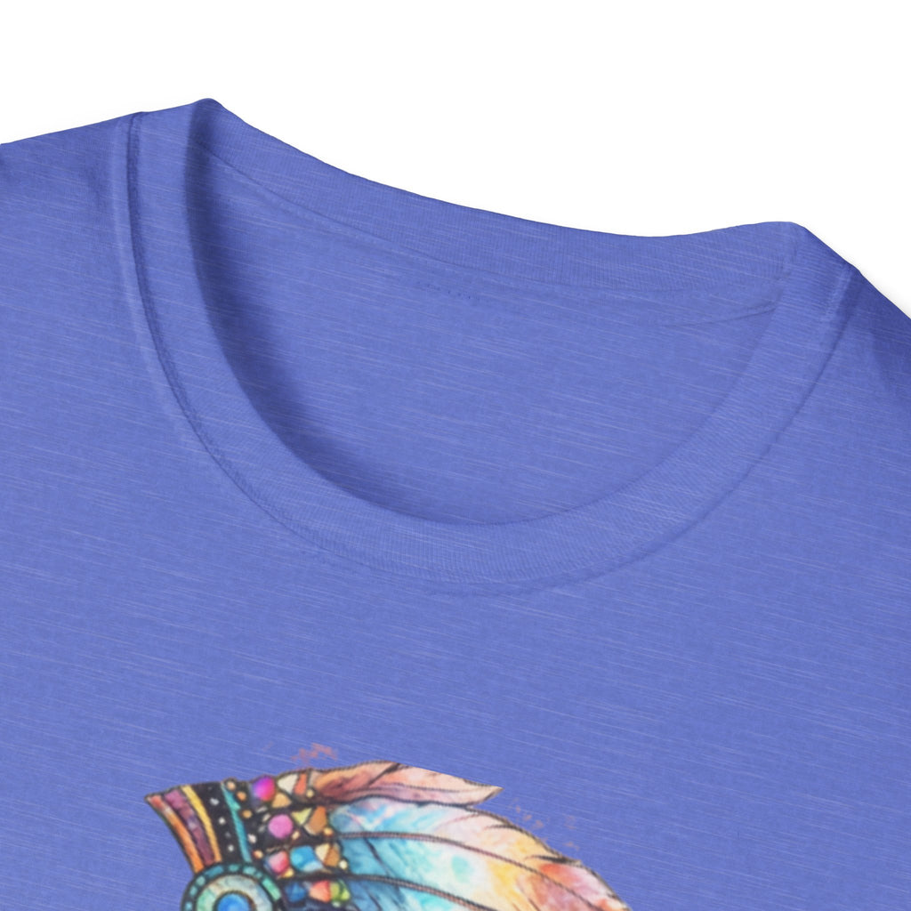 Native American Watercolor Headdress T-Shirt