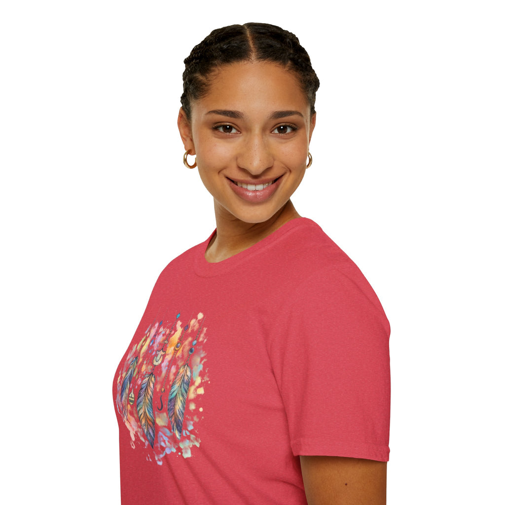 Watercolor Dreamcatcher T-Shirt — Boho Feather Graphic Tee