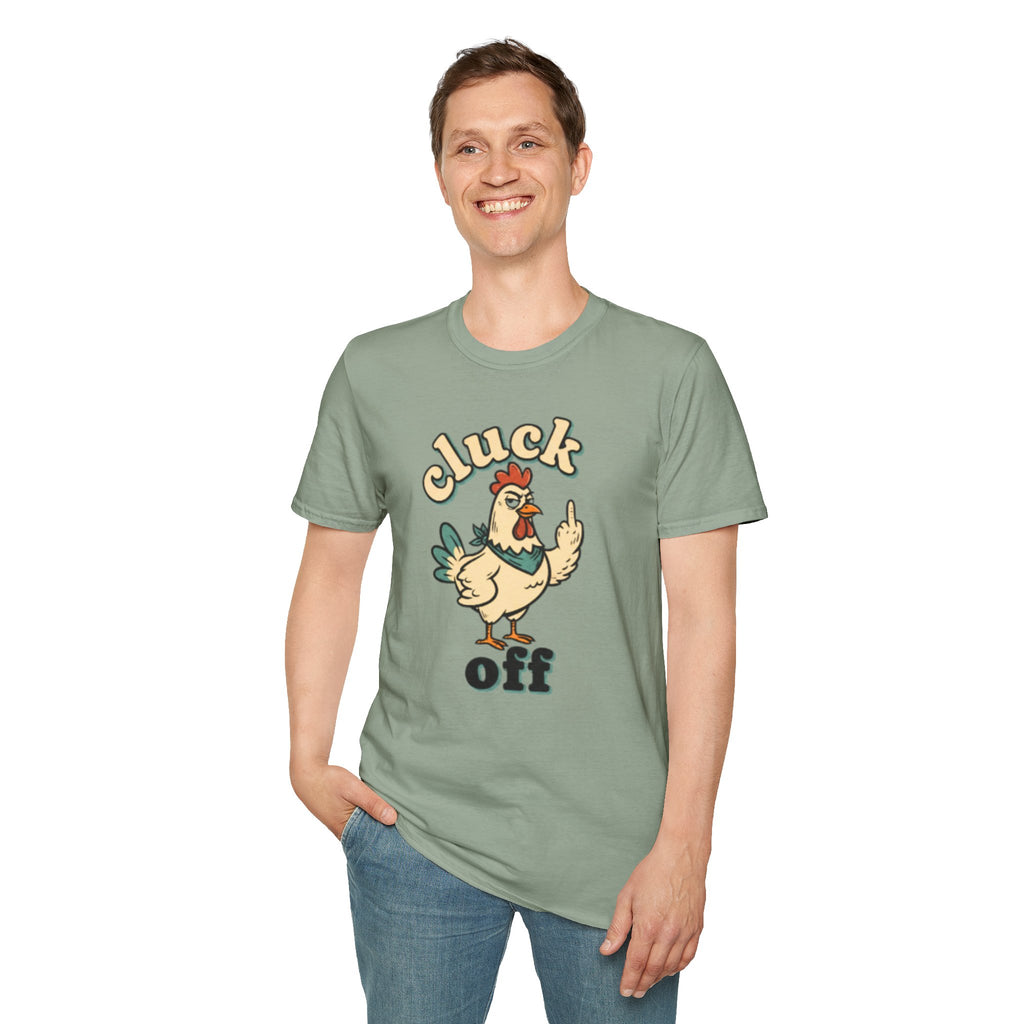 Cluck Off Chicken T-Shirt — Funny Retro Fowl Graphic Tee