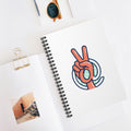 At Peace Spiral Notebook — Retro