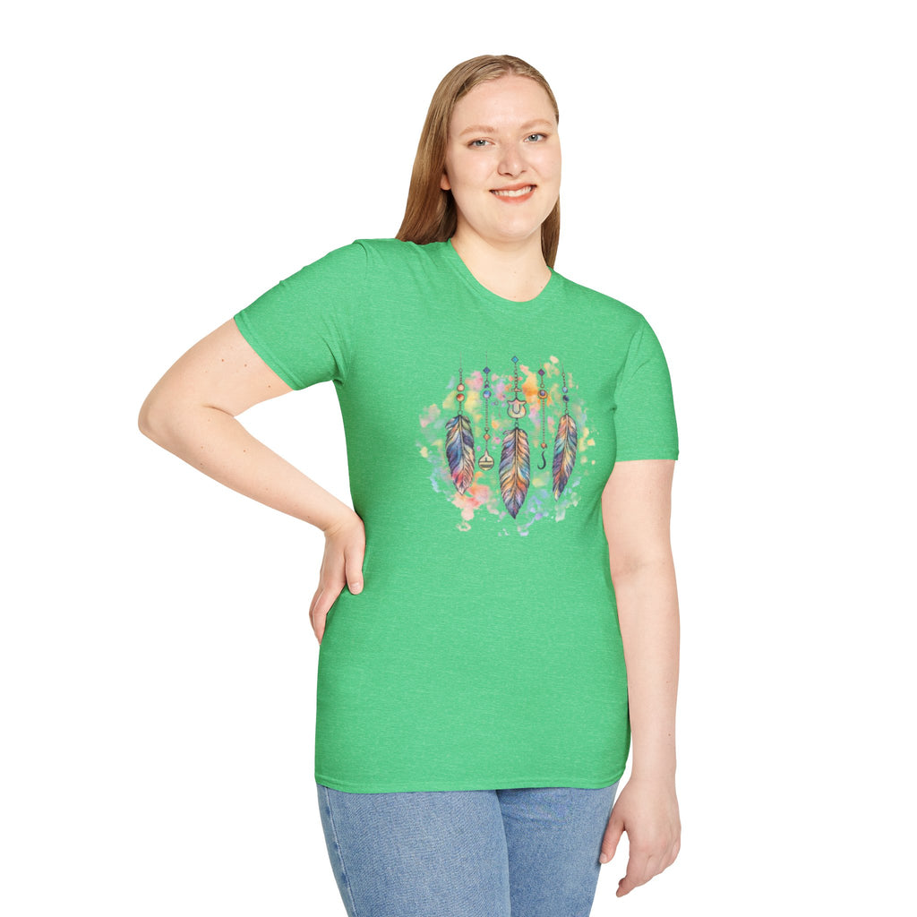 Watercolor Dreamcatcher T-Shirt — Boho Feather Graphic Tee