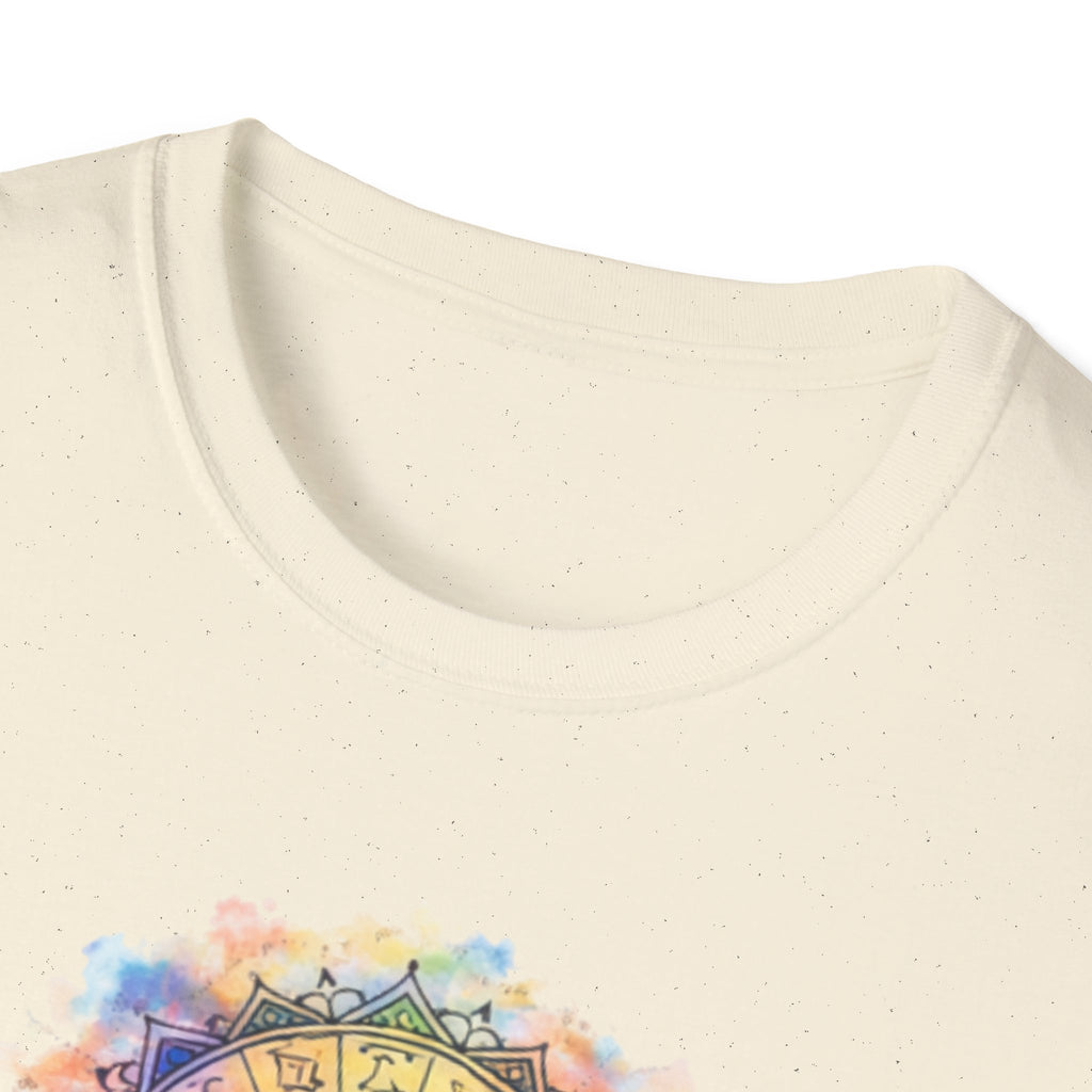 Sun & Moon Zodiac T-Shirt — Watercolor Astrological Mandala Tee