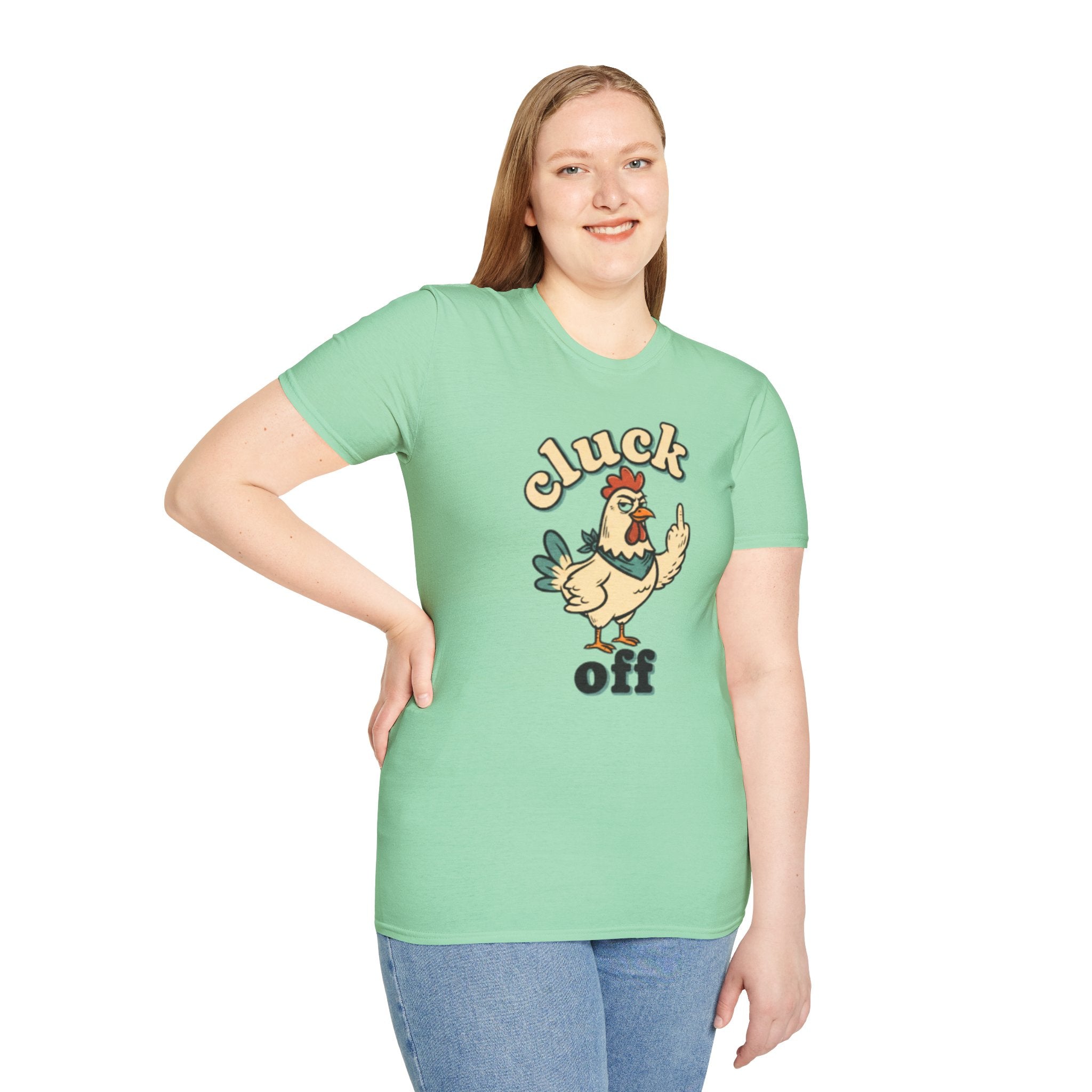 Cluck Off Chicken T-Shirt — Funny Retro Fowl Graphic Tee