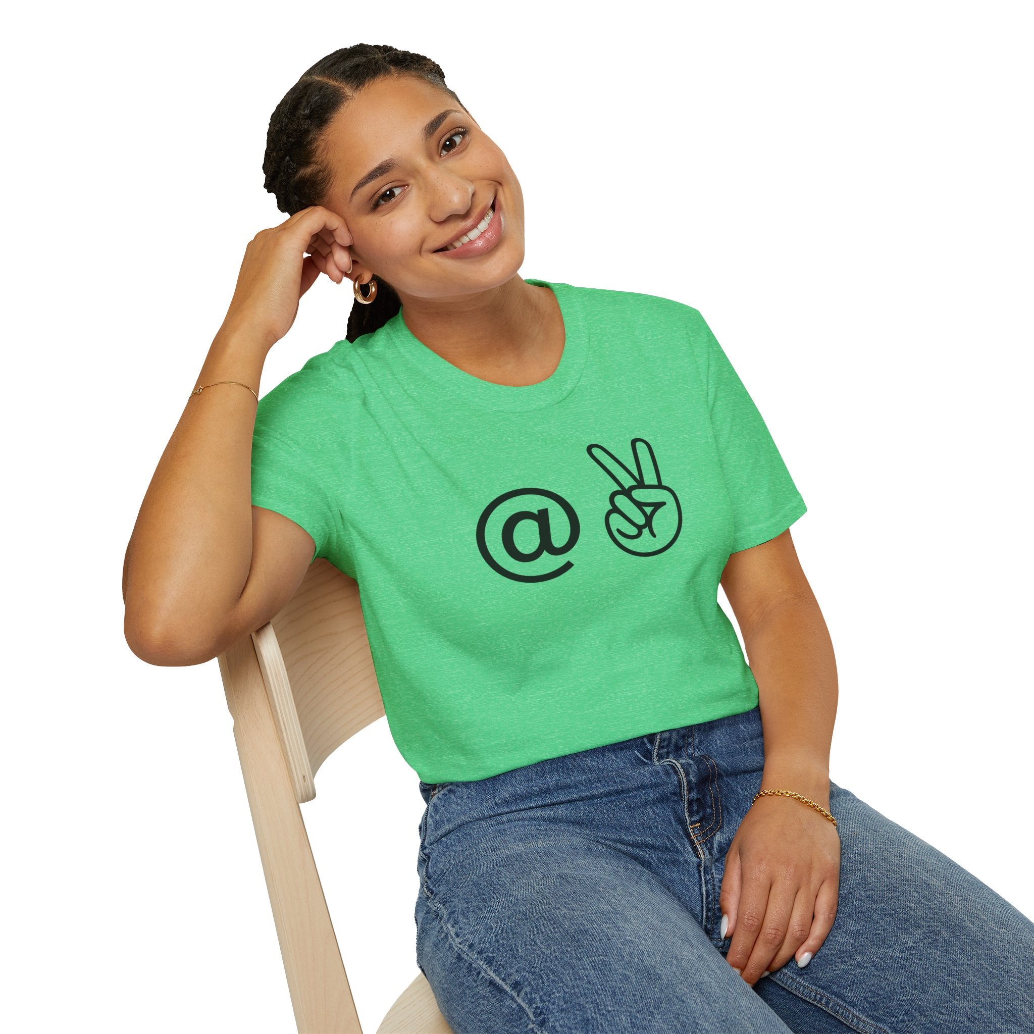 At Peace T-Shirt — Minimalist Graphic Tee