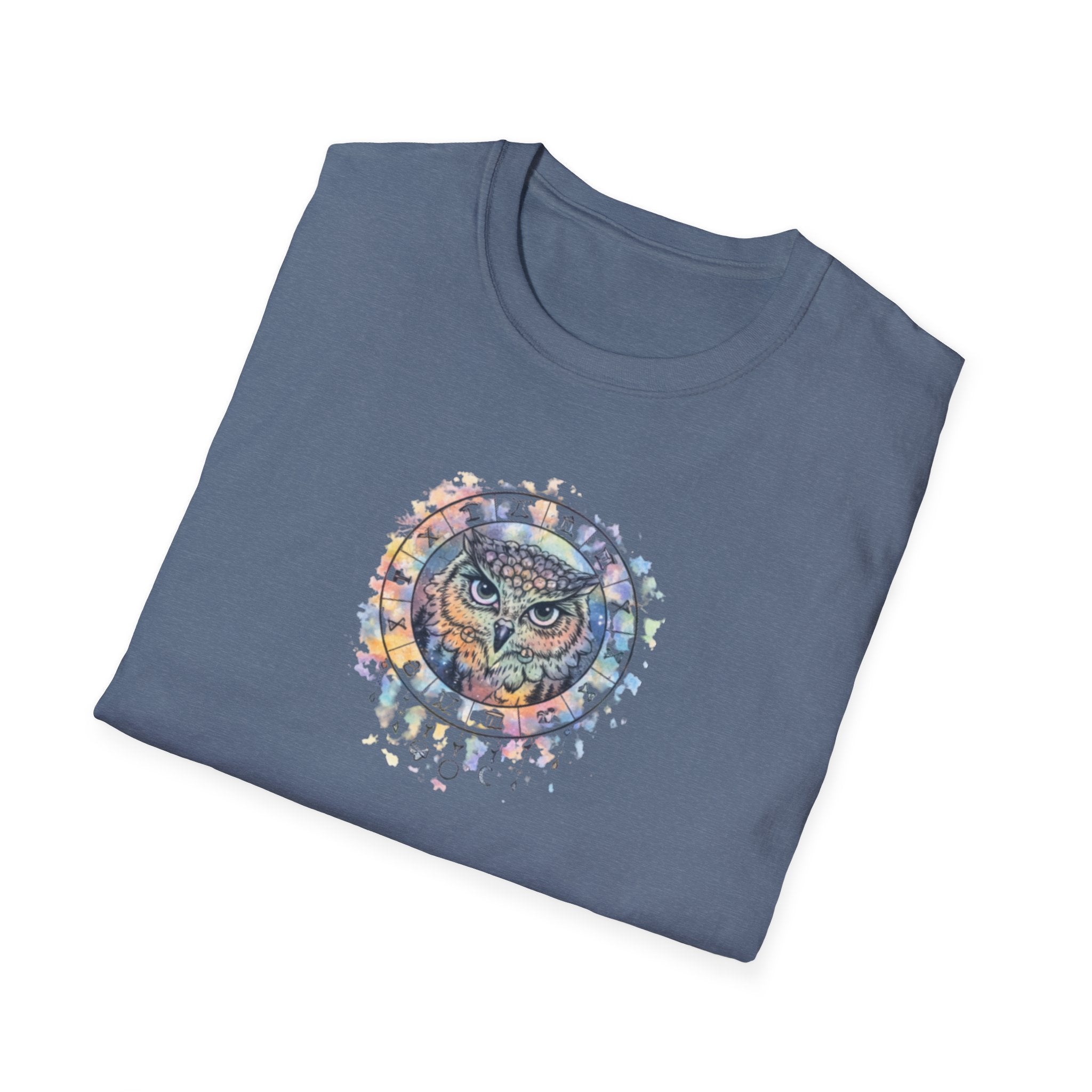 Watercolor Owl Mandala Spiritual T-Shirt Unisex
