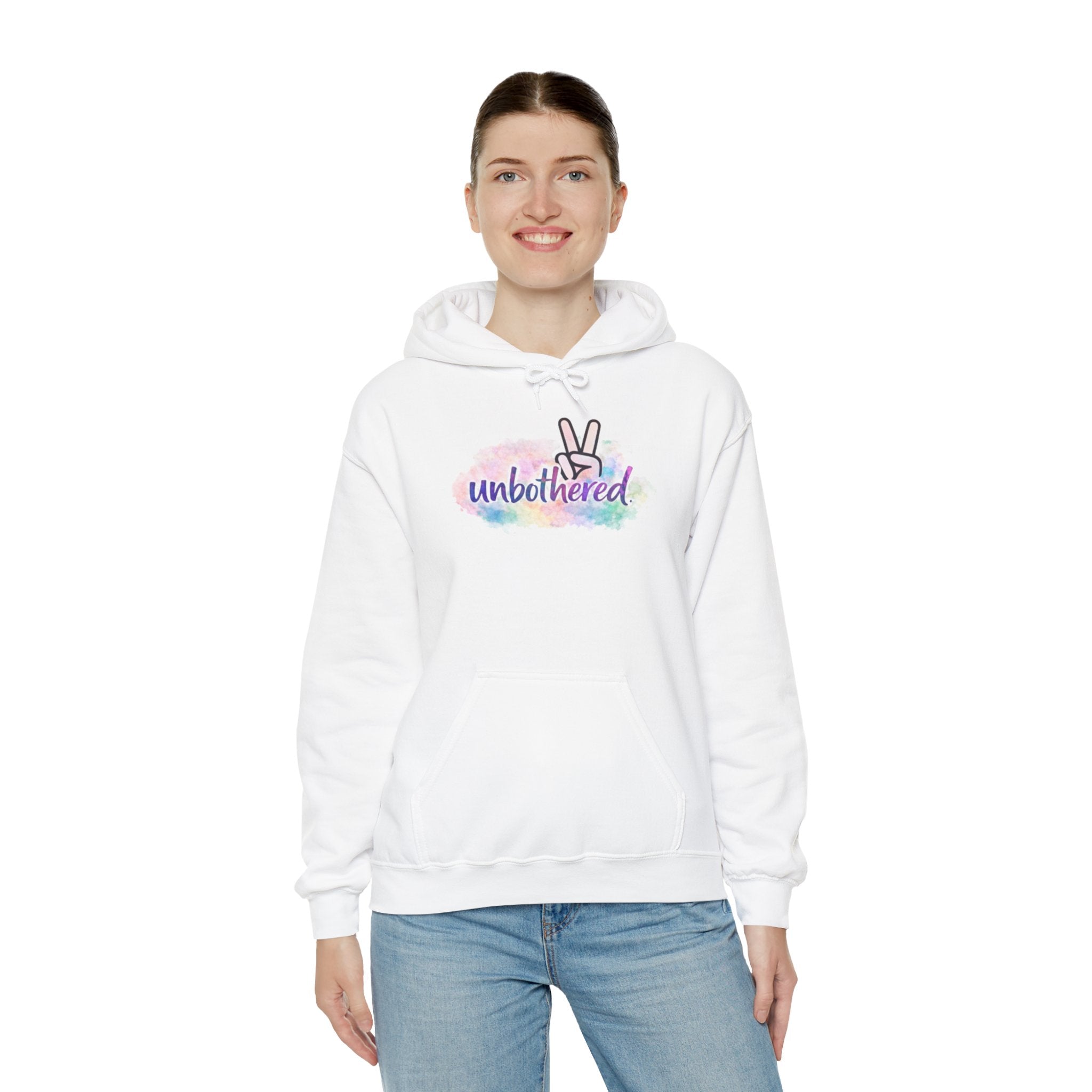 Unbothered Hoodie — Cozy Pullover Sweatshirt for Relaxed Vibes