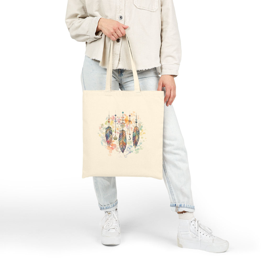 Boho Watercolor Dreamcatcher Tote