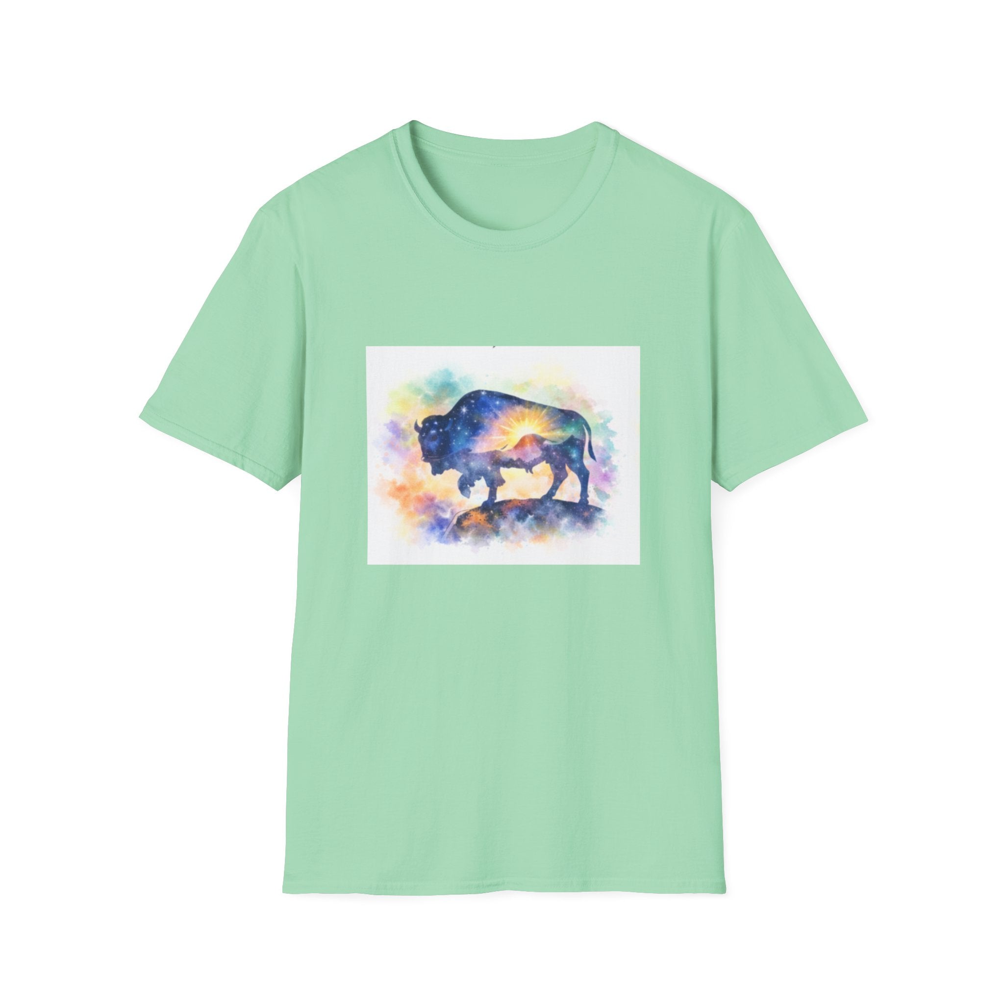 Colorful Watercolor Bison T-Shirt