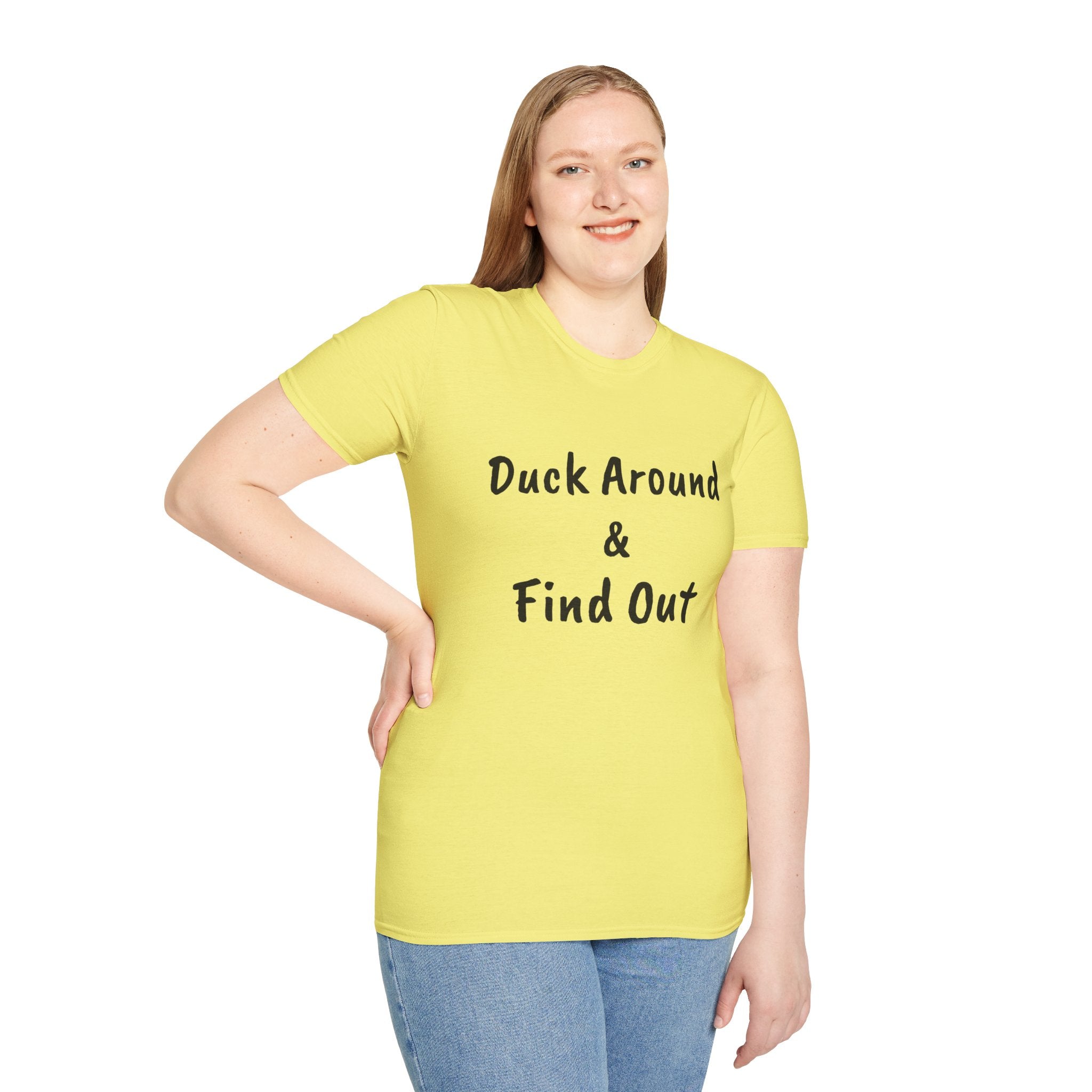 "Duck Around and Find Out" Tee — Women's Softstyle T-Shirt