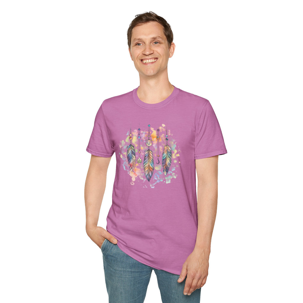 Watercolor Dreamcatcher T-Shirt — Boho Feather Graphic Tee