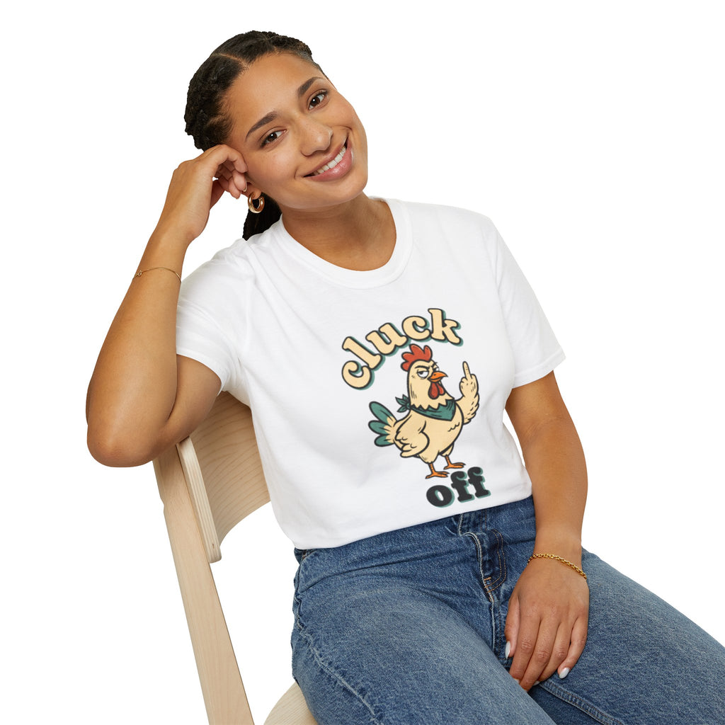 Cluck Off Chicken T-Shirt — Funny Retro Fowl Graphic Tee