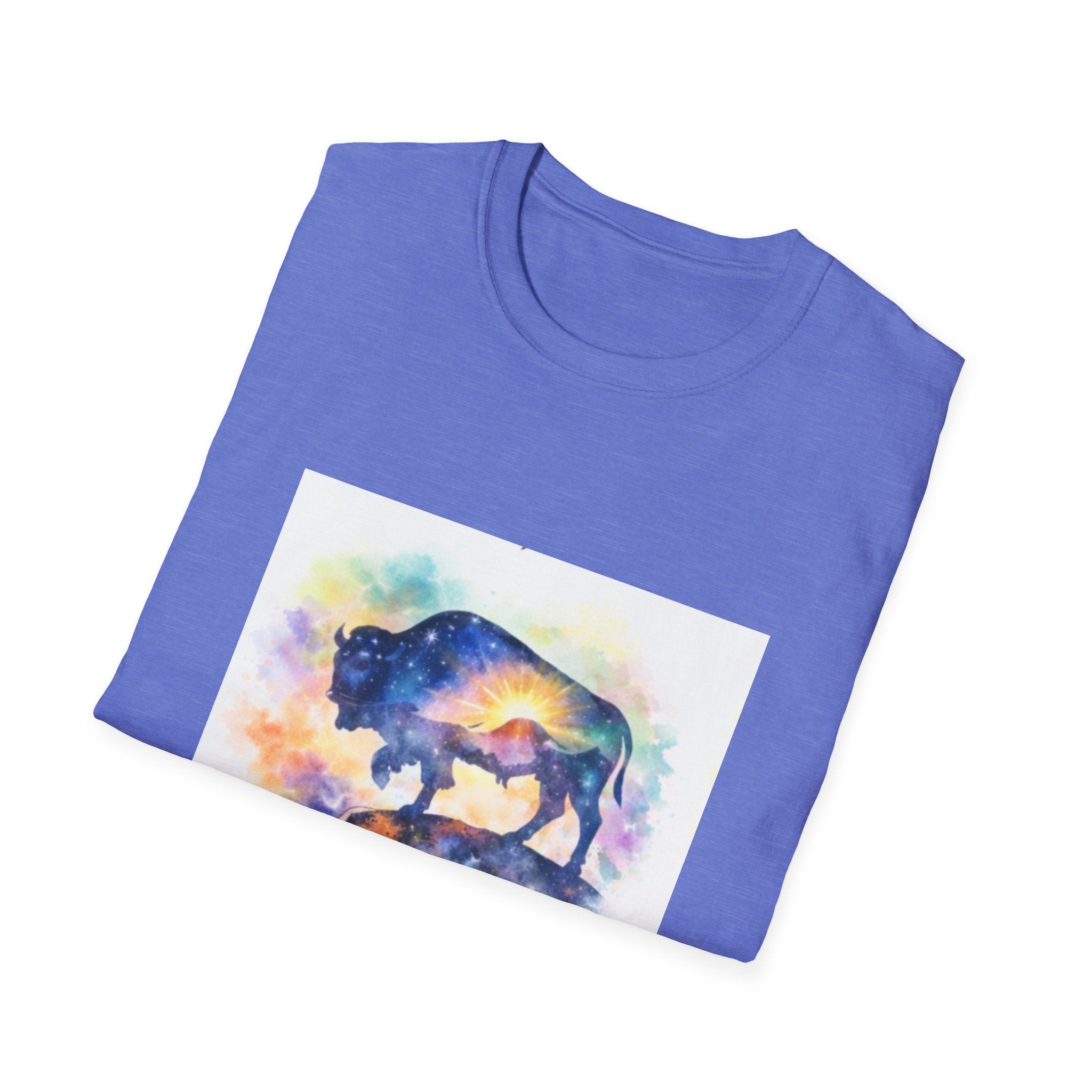 Colorful Watercolor Bison T-Shirt