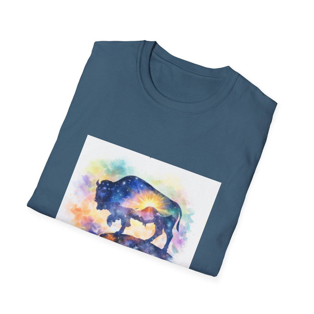 Colorful Watercolor Bison T-Shirt