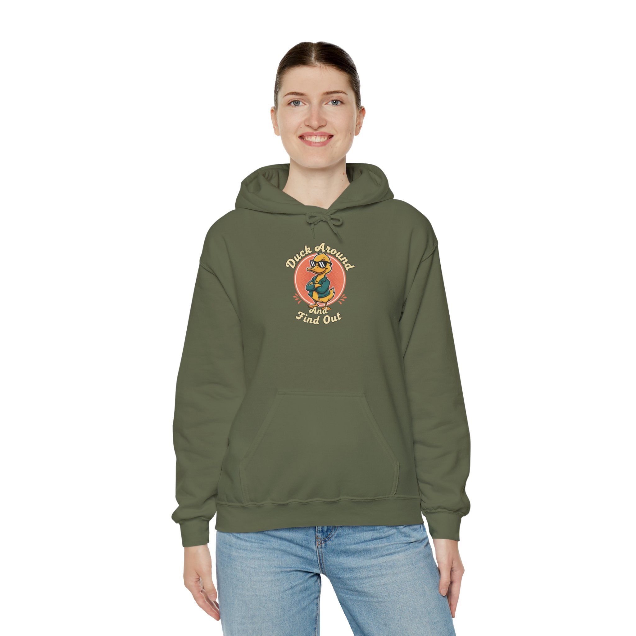 Duck Around and Find Out Hoodie — Funny Duck Graphic Hoodie