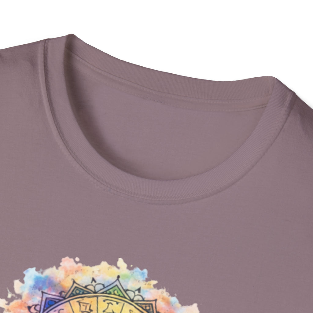 Sun & Moon Zodiac T-Shirt — Watercolor Astrological Mandala Tee