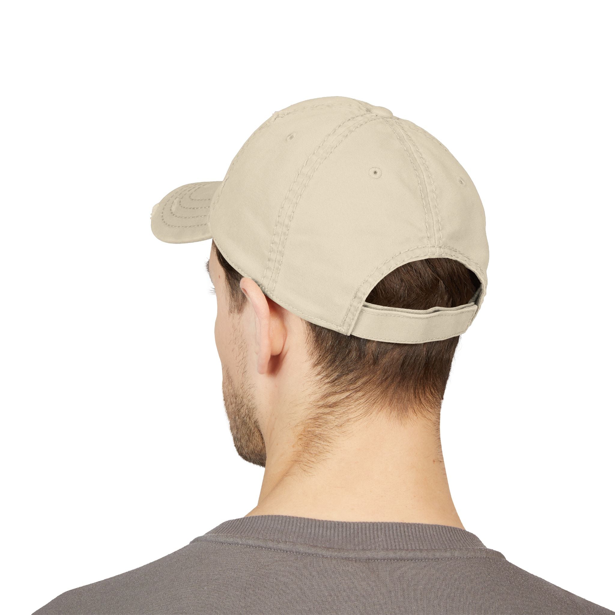 Cluck Off Distressed Dad Hat — Embroidered Trucker Cap
