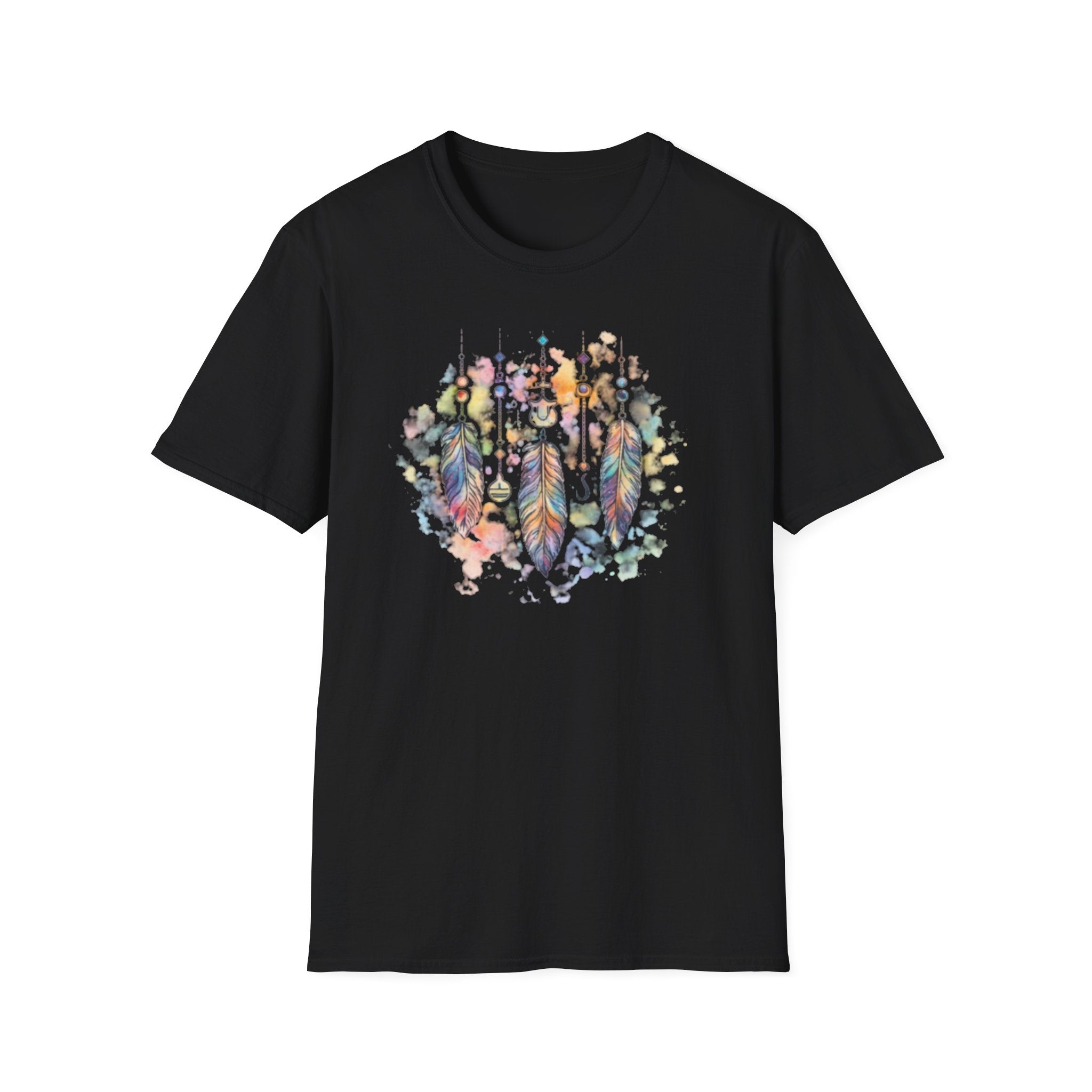 Watercolor Dreamcatcher T-Shirt — Boho Feather Graphic Tee