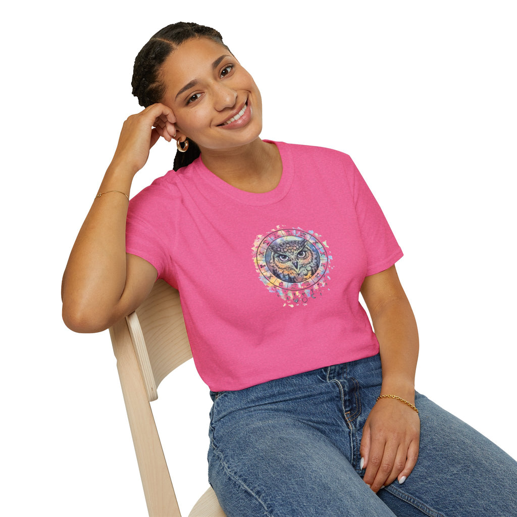 Watercolor Owl Mandala Spiritual T-Shirt Unisex