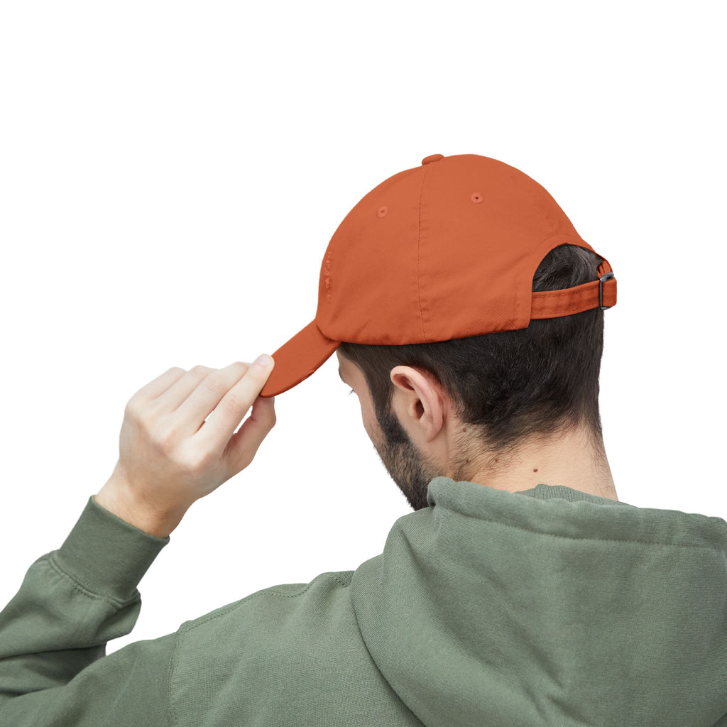 Distressed Embroidered "@ Peace" Cap