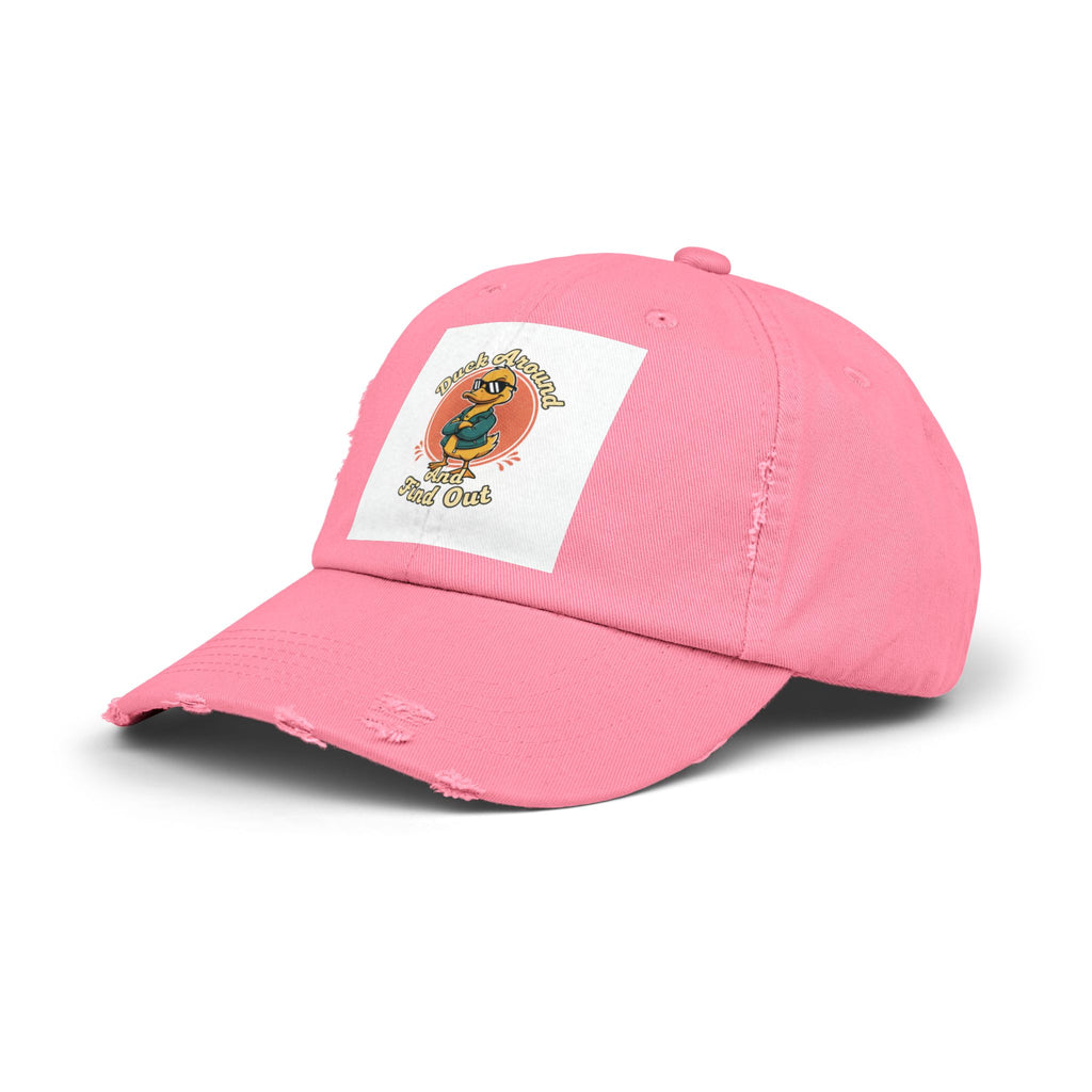 Duck Around and Find Out — Vintage Cartoon Distressed Cap