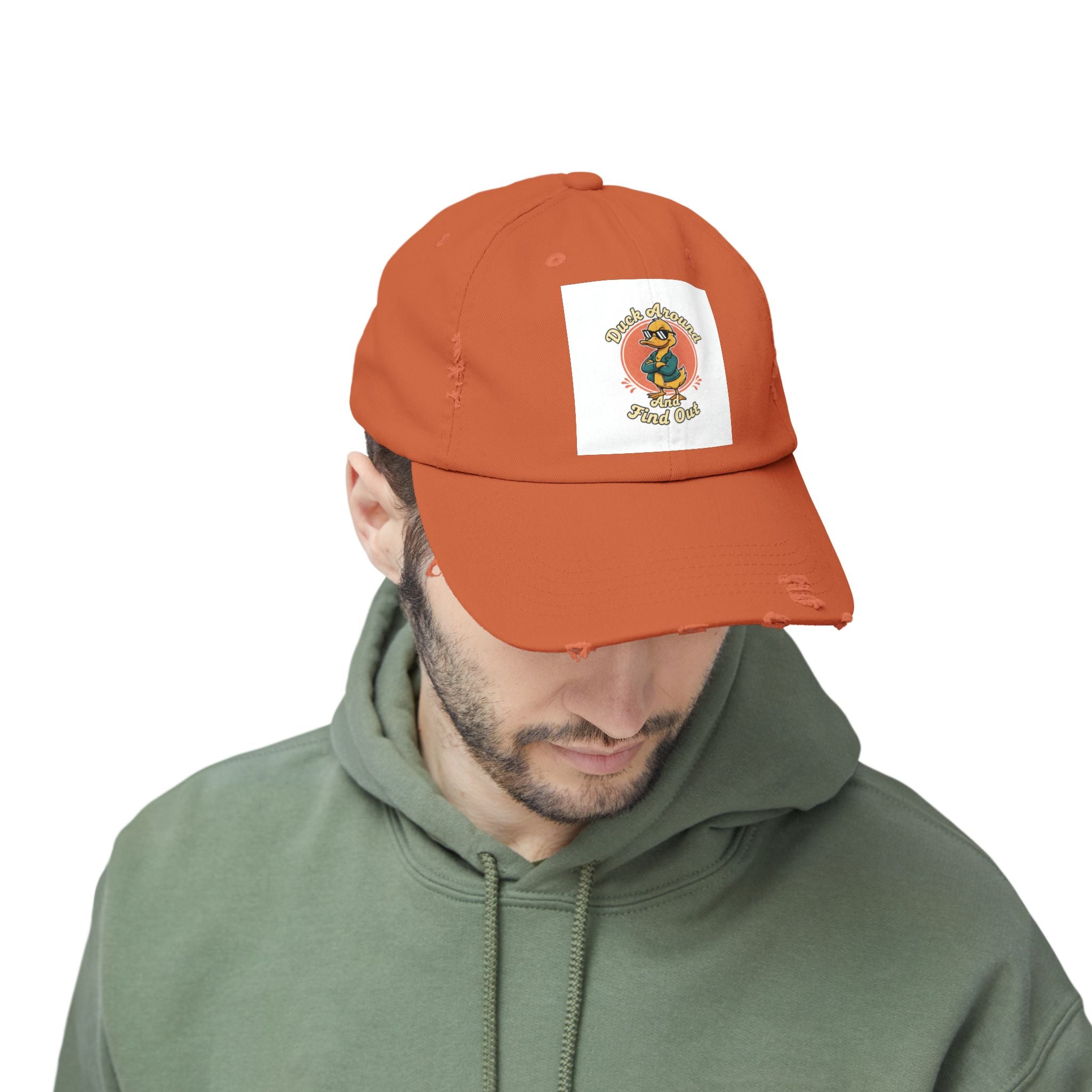 Duck Around and Find Out — Vintage Cartoon Distressed Cap