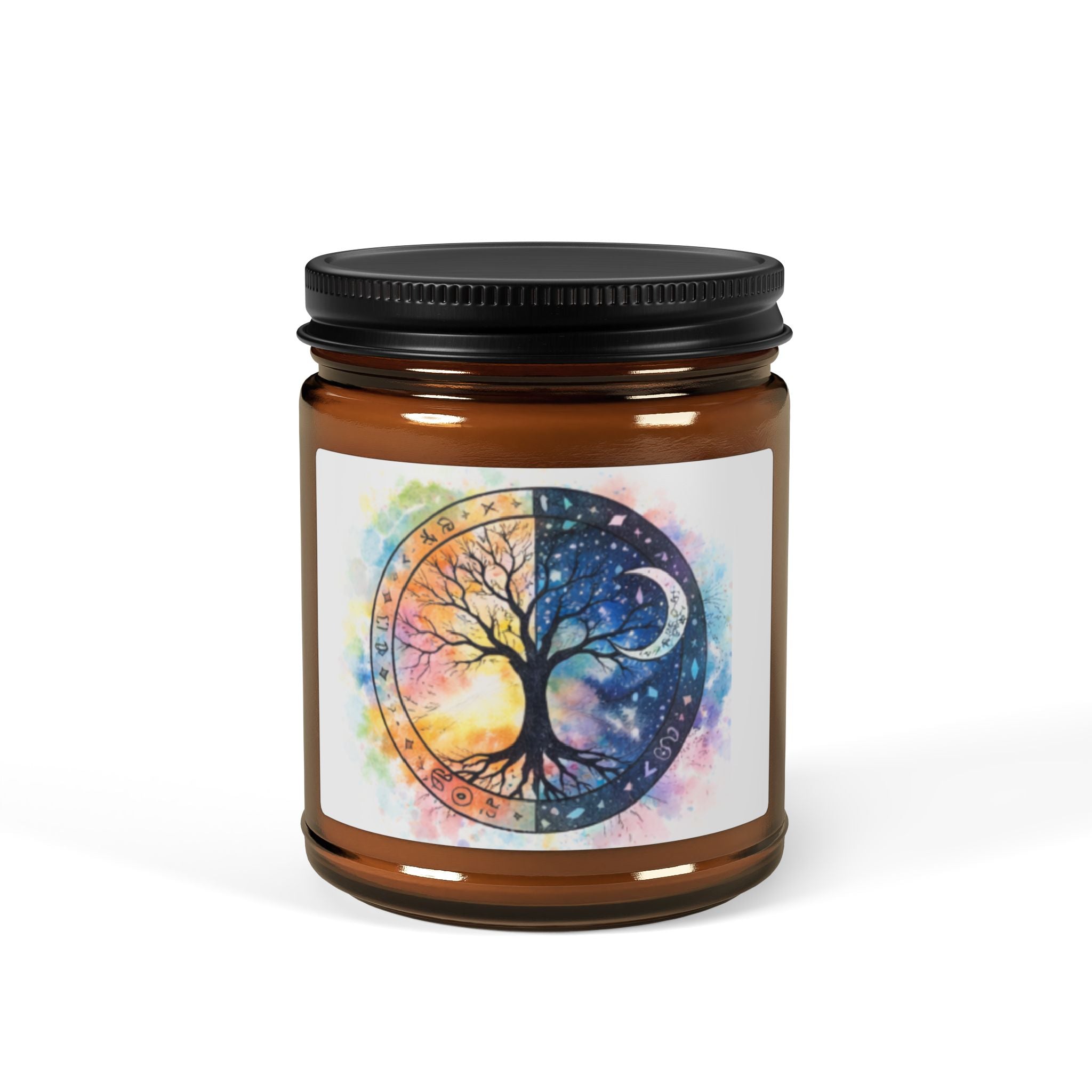 Yin Yang Tree of Life Candle, Soy Candle