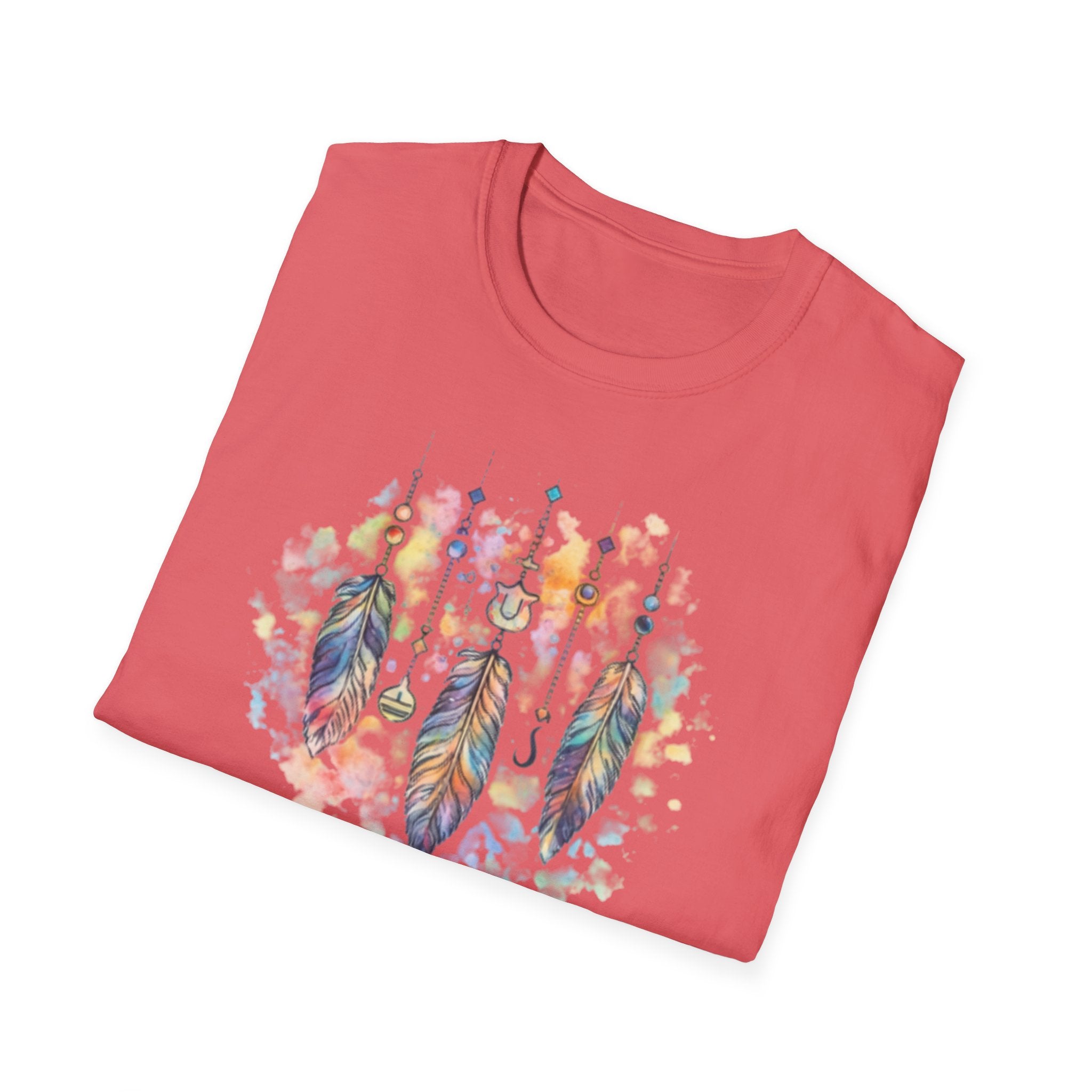 Watercolor Dreamcatcher T-Shirt — Boho Feather Graphic Tee