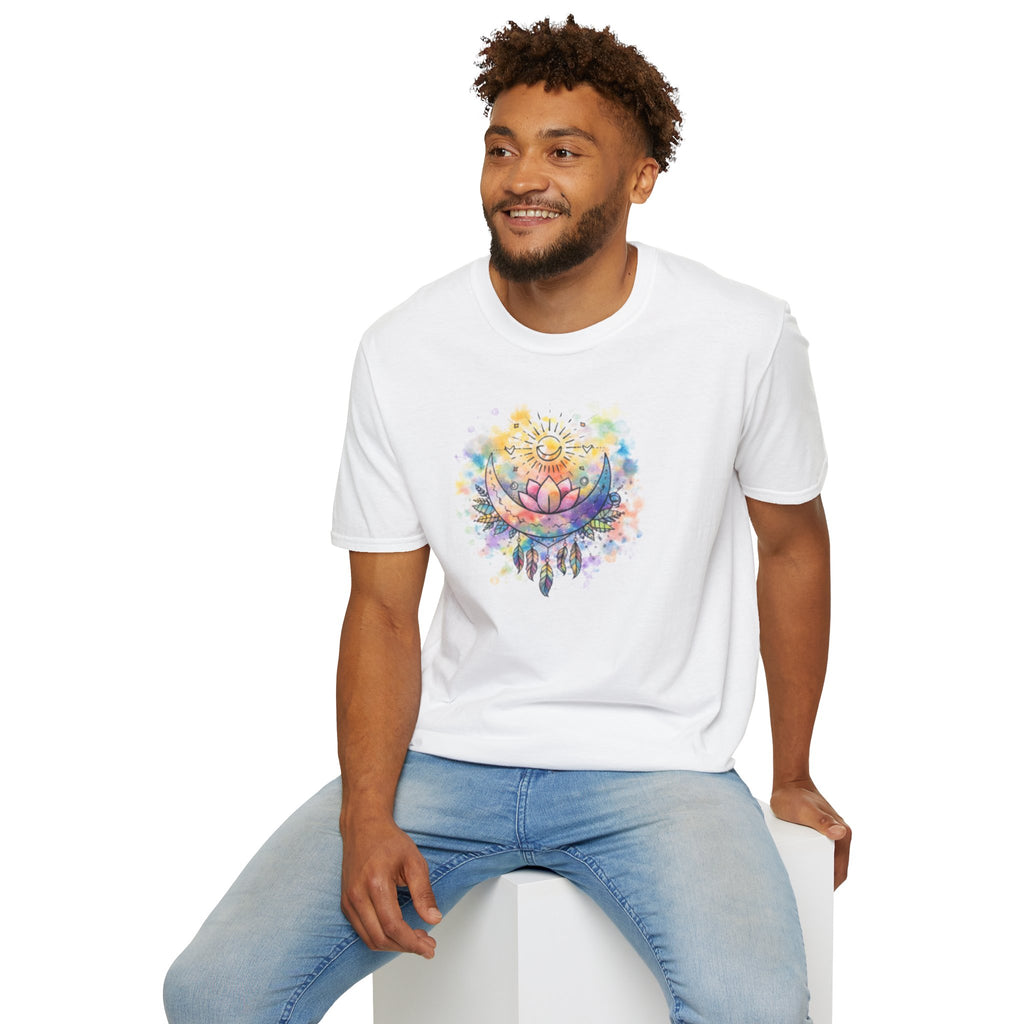 Lotus Dreamcatcher Watercolor T-Shirt — Sun & Feather Spiritual Tee