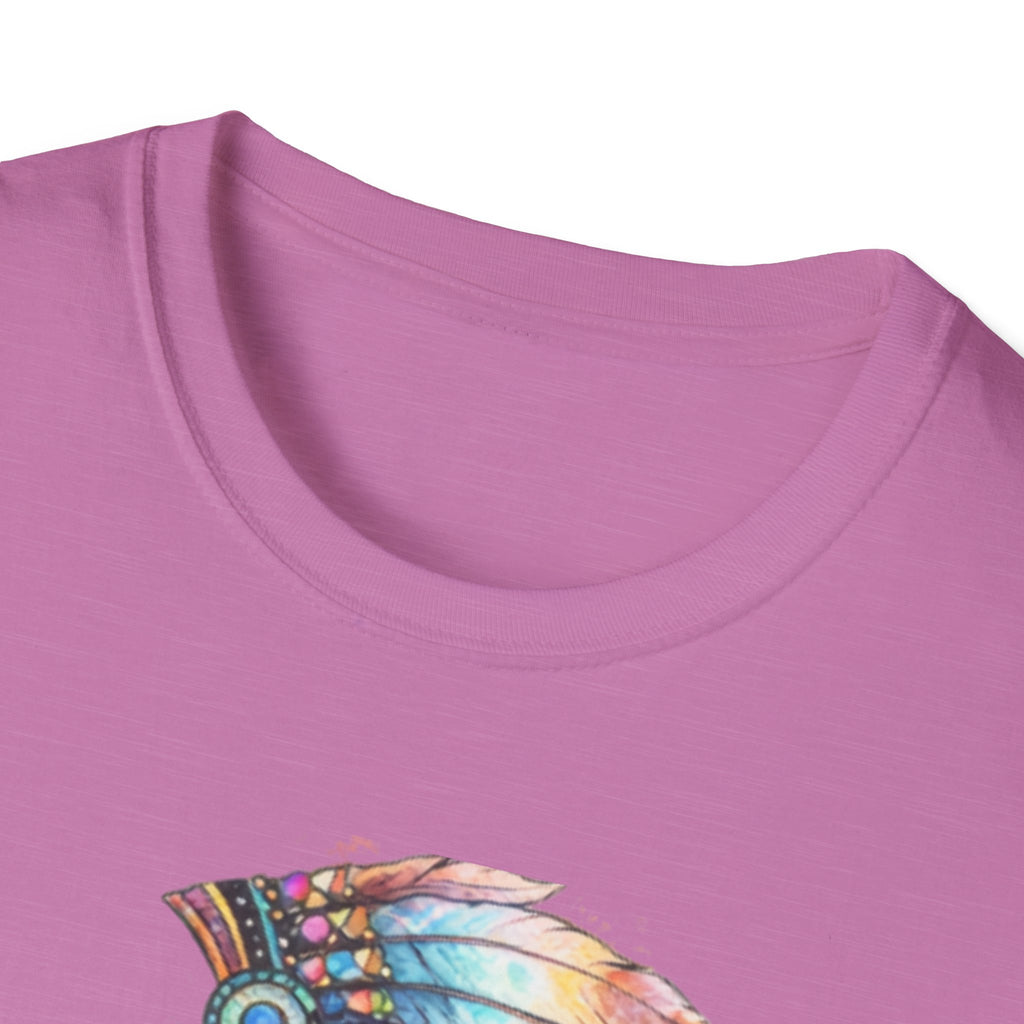 Native American Watercolor Headdress T-Shirt
