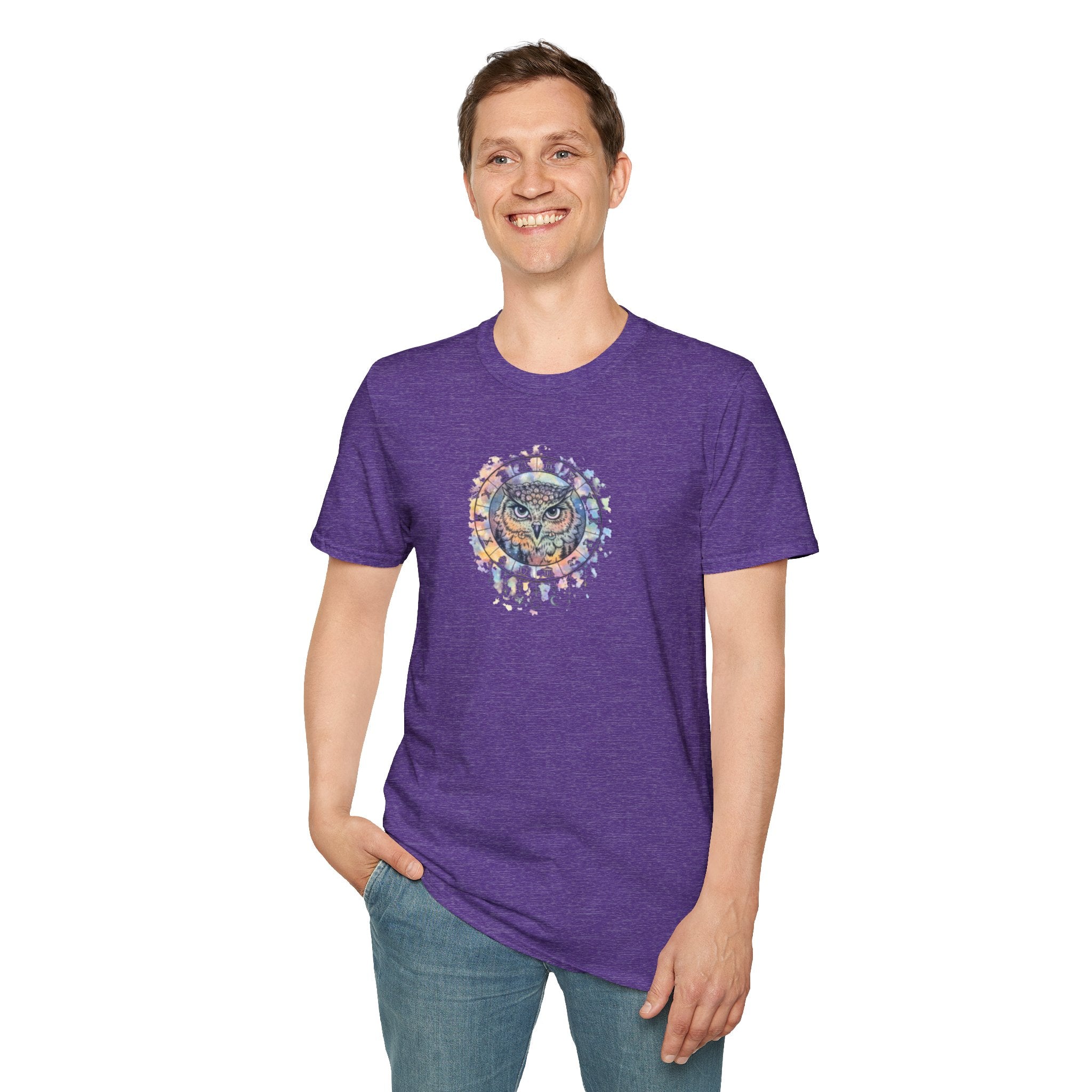 Watercolor Owl Mandala Spiritual T-Shirt Unisex