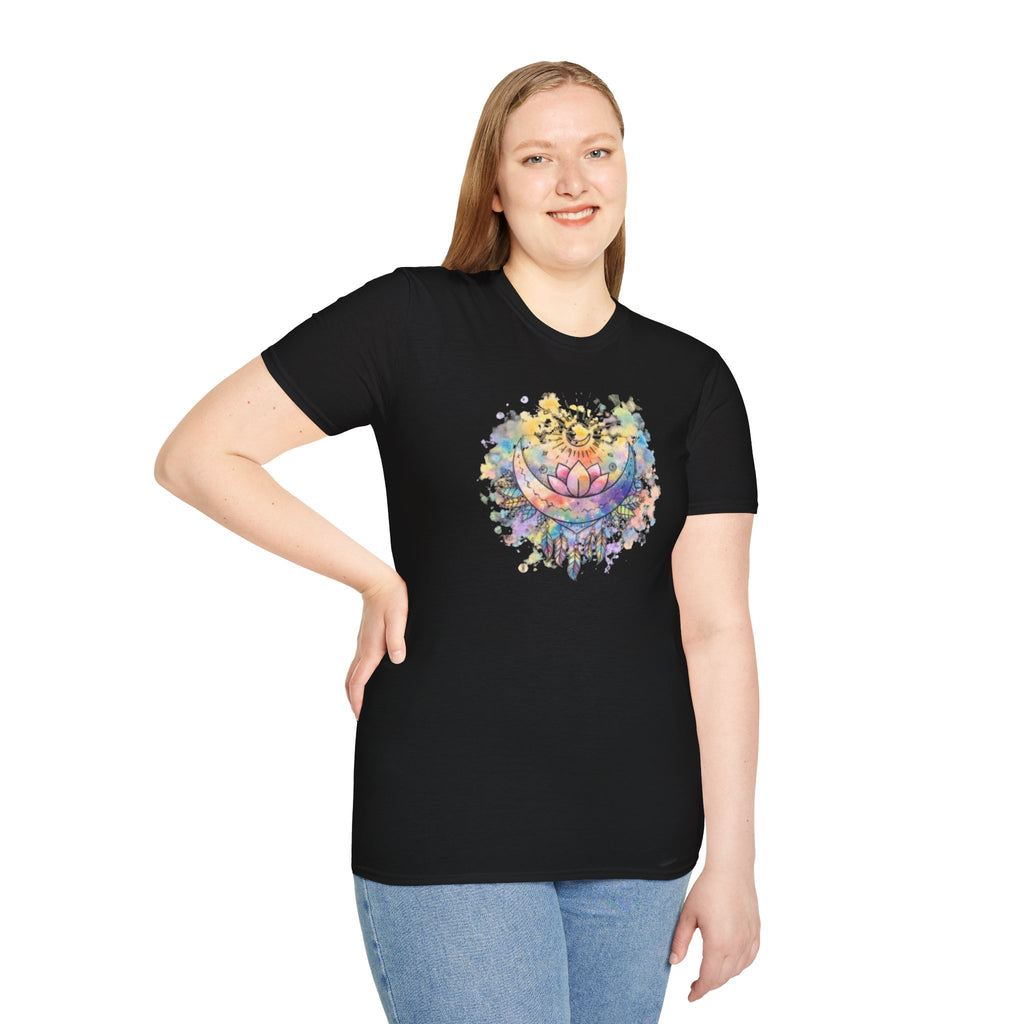 Lotus Dreamcatcher Watercolor T-Shirt — Sun & Feather Spiritual Tee
