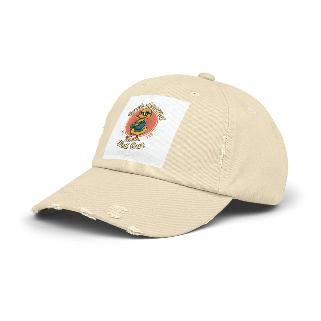 Duck Around and Find Out — Vintage Cartoon Distressed Cap