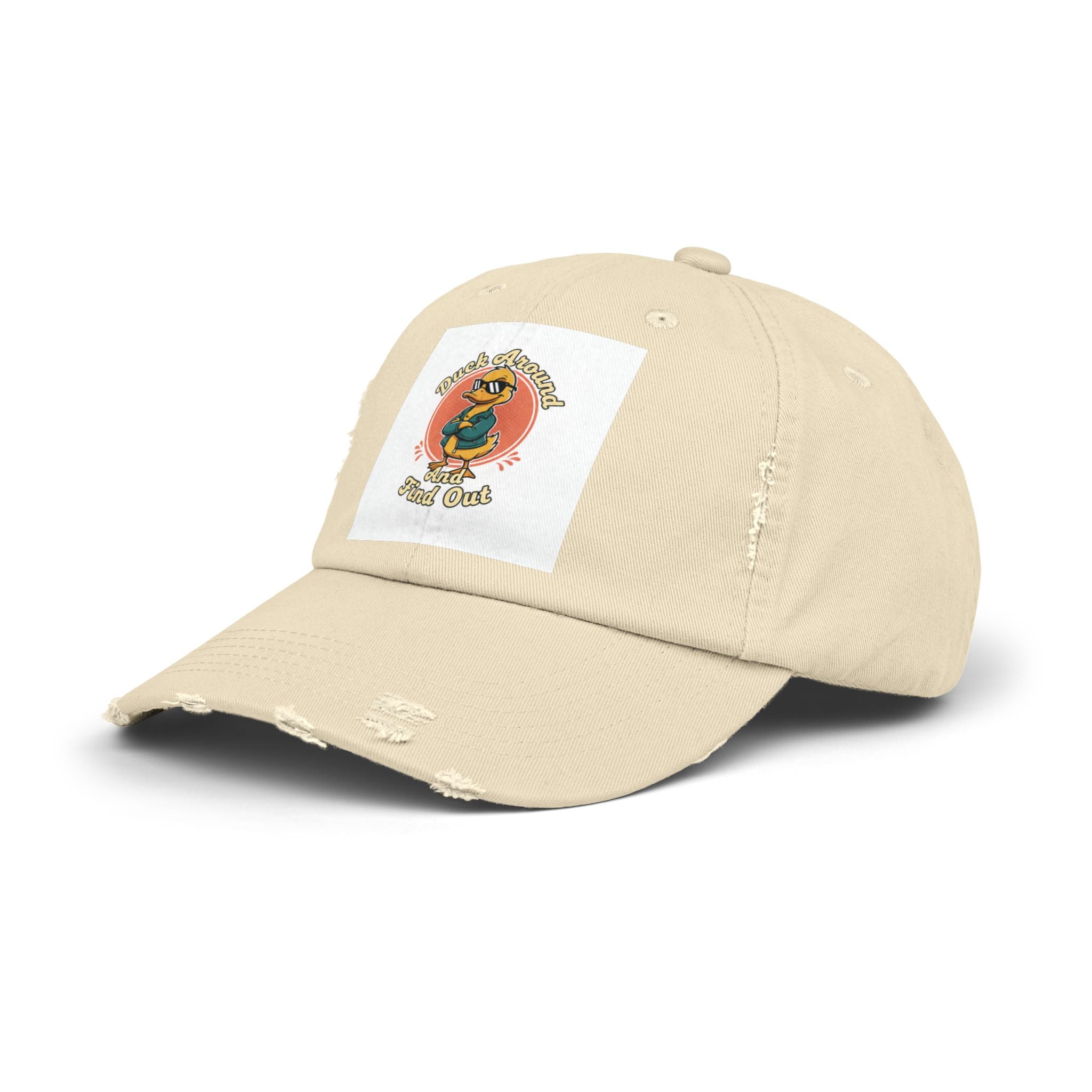 Duck Around and Find Out — Vintage Cartoon Distressed Cap