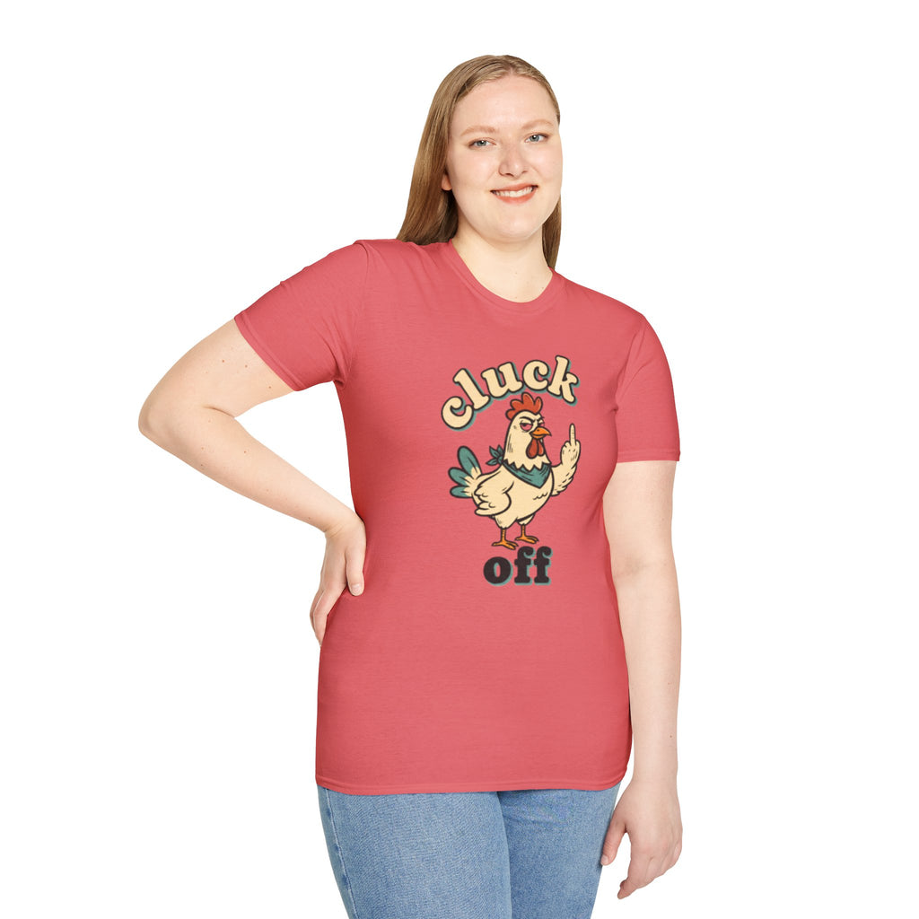Cluck Off Chicken T-Shirt — Funny Retro Fowl Graphic Tee