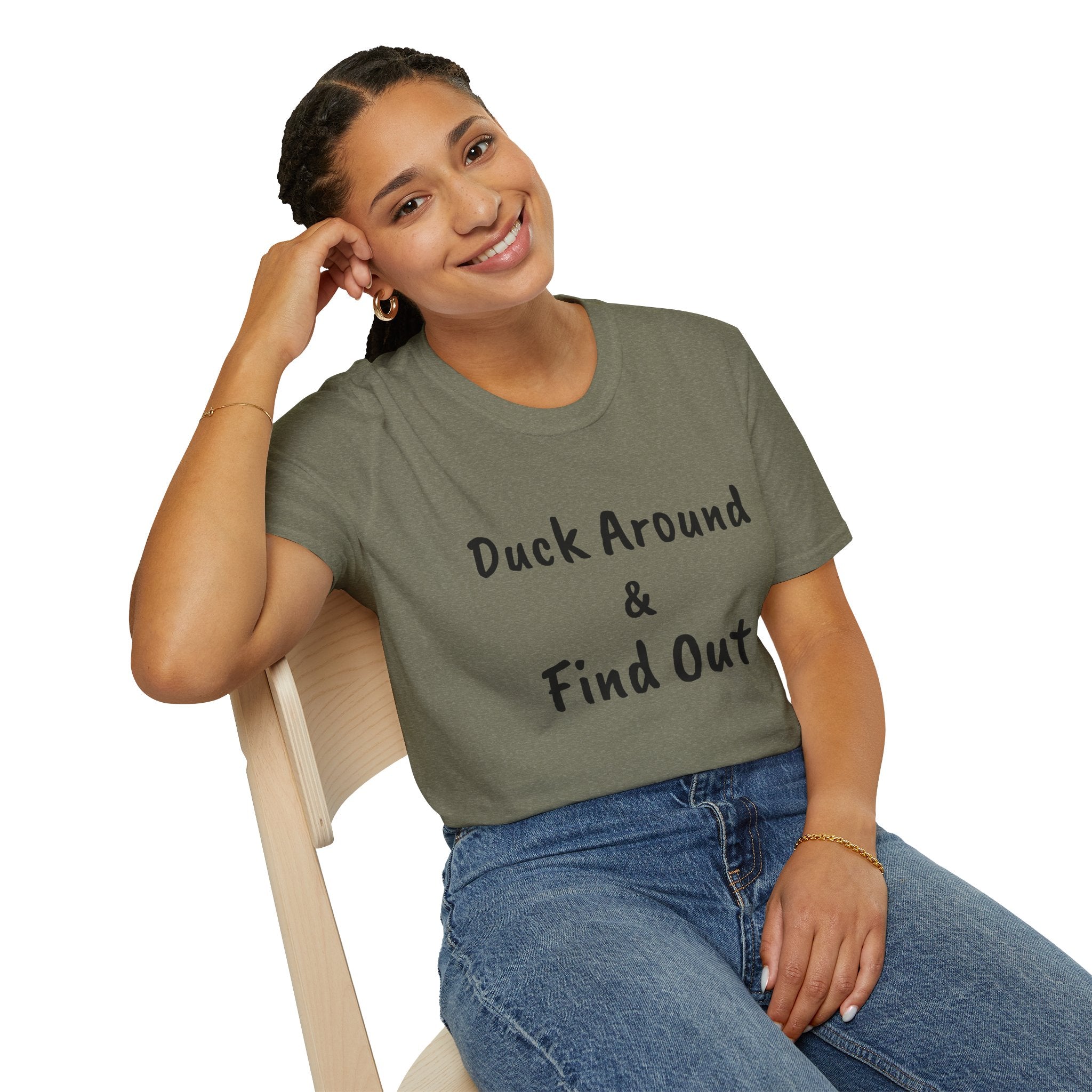 "Duck Around and Find Out" Tee — Women's Softstyle T-Shirt