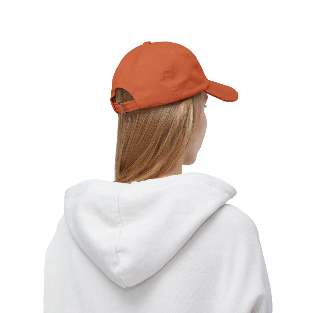 Peace Hand Distressed Cap — Vintage Peace Sign Baseball Hat