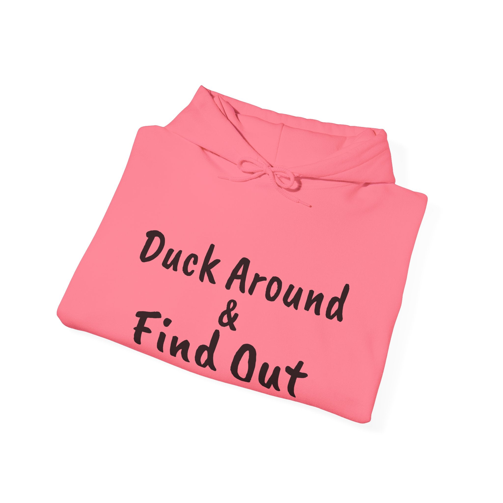 Duck Around Find Out Hoodie | Funny Phrase Pullover Sweatshirt