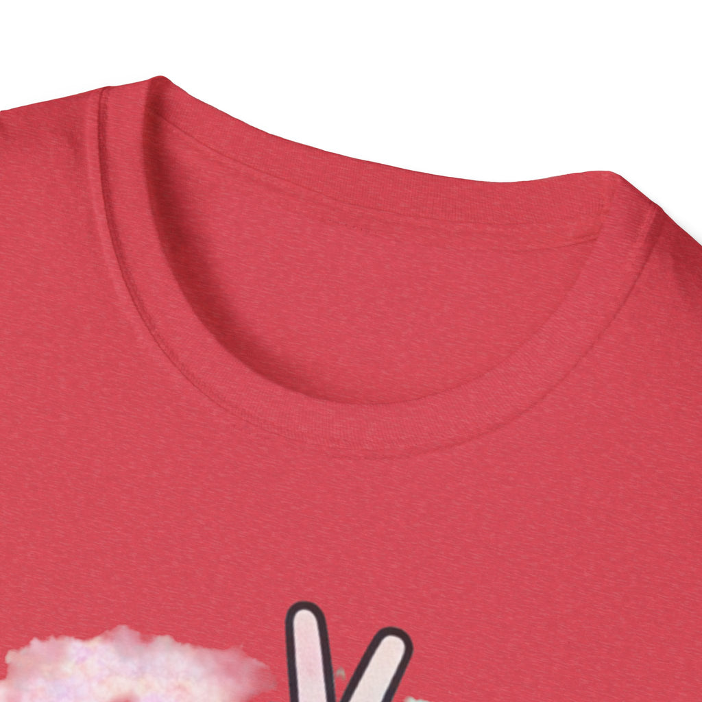 Unbothered Peace Sign T‑Shirt — Colorful Watercolor Graphic Tee