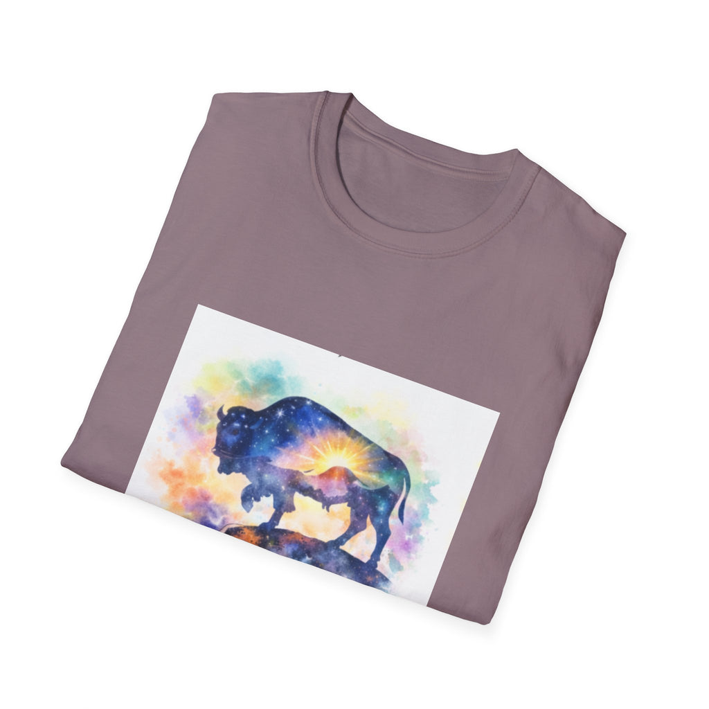 Colorful Watercolor Bison T-Shirt