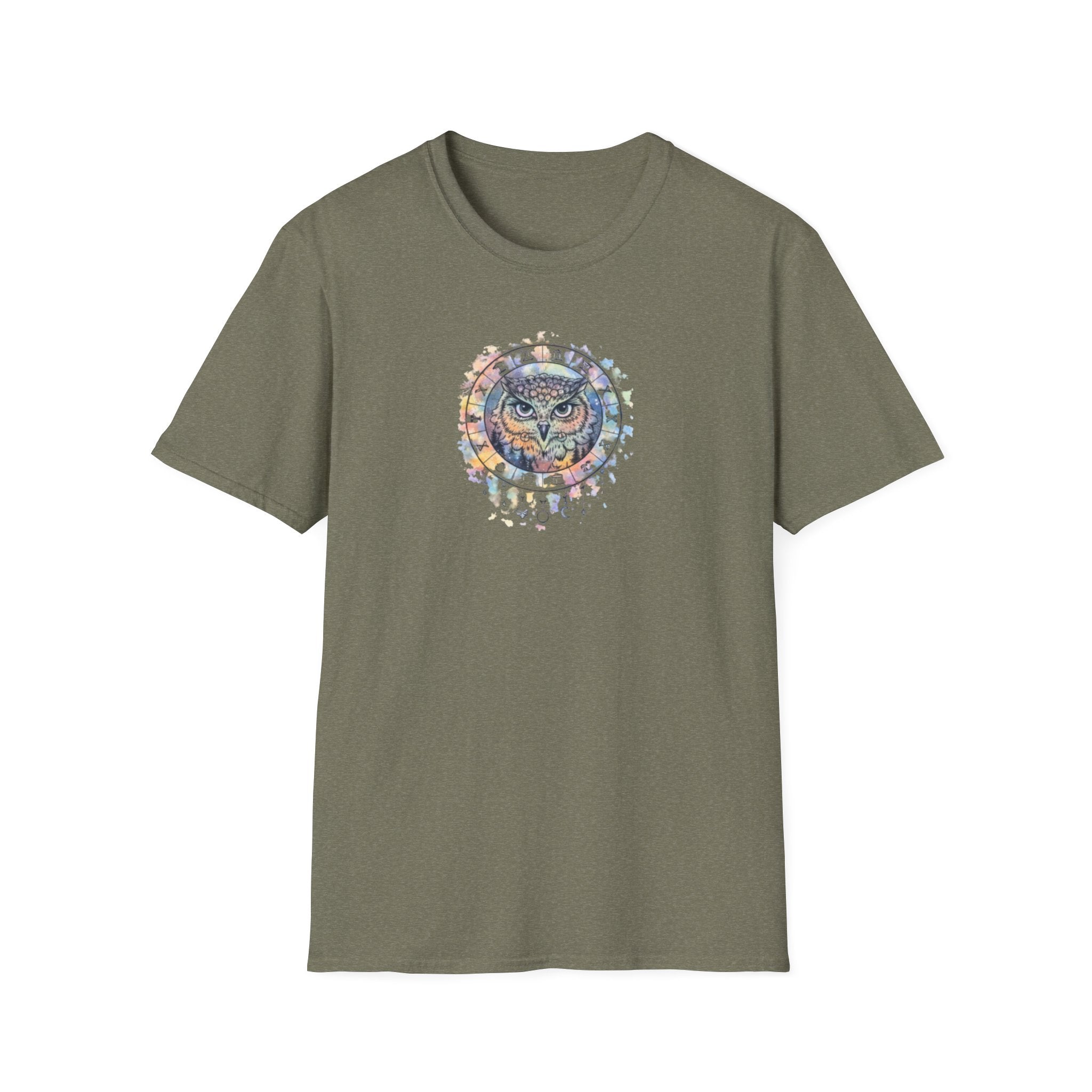 Watercolor Owl Mandala Spiritual T-Shirt Unisex