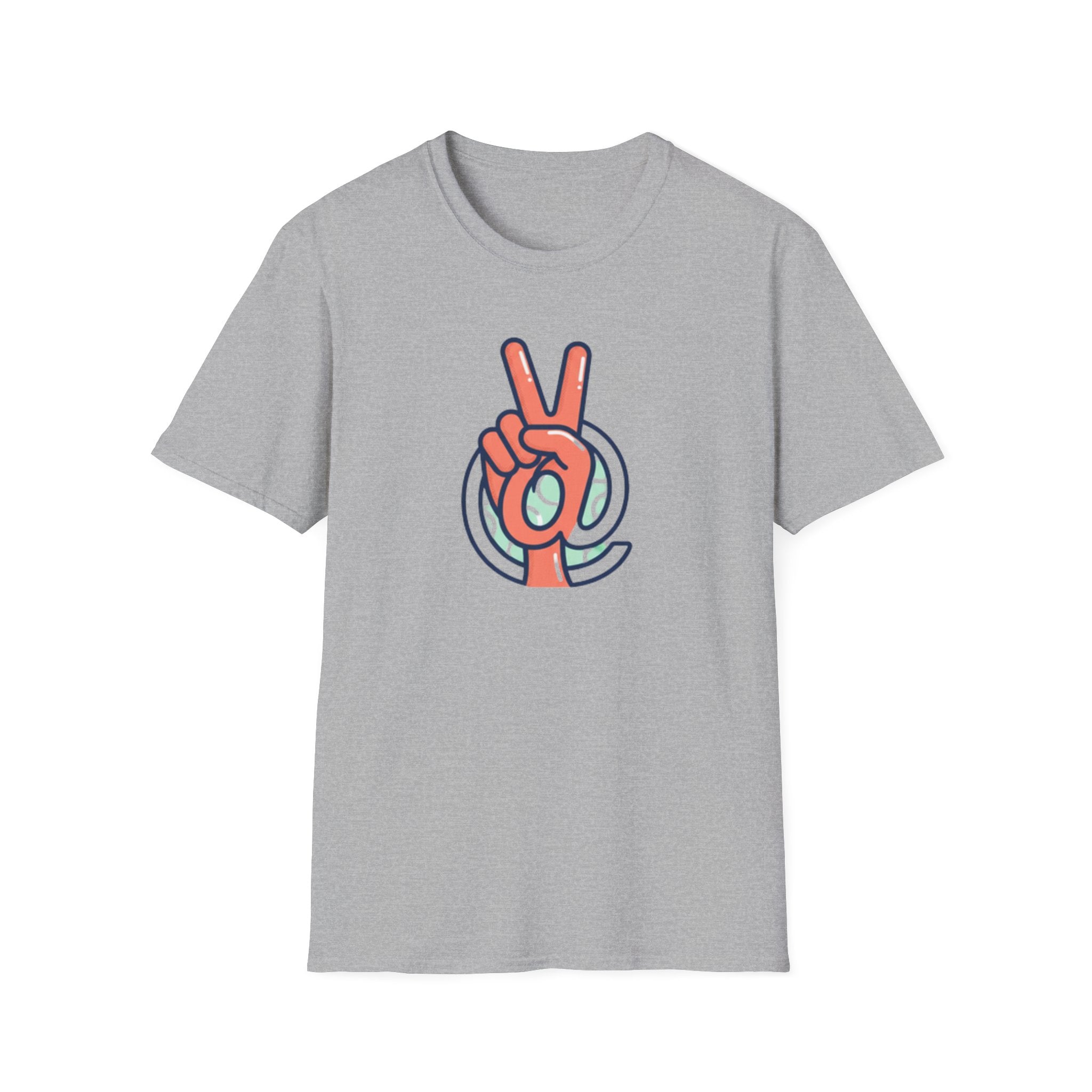 Peace Sign Hand T-Shirt | Retro Vibes, Minimal Graphic