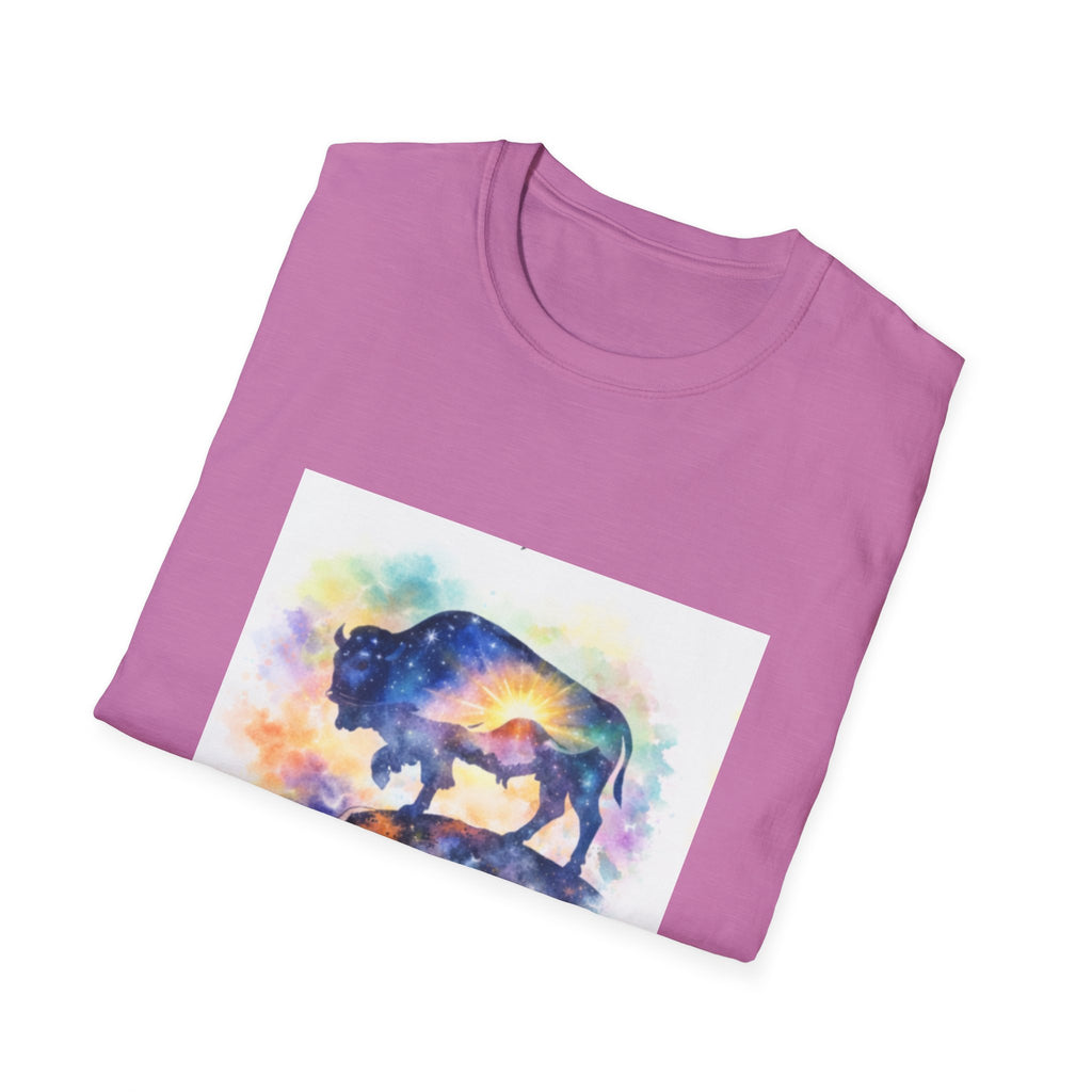 Colorful Watercolor Bison T-Shirt