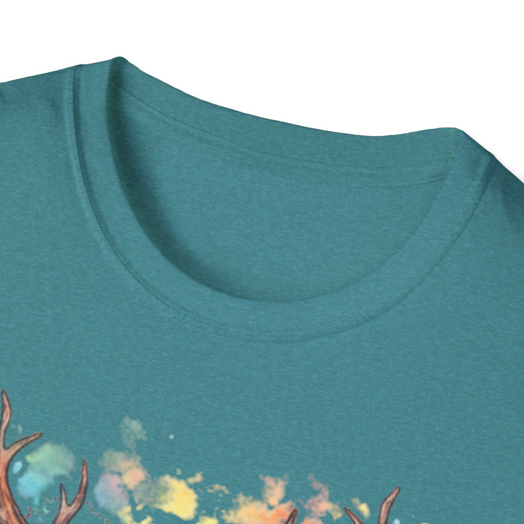 Boho Antler Dreamcatcher Watercolor T-Shirt