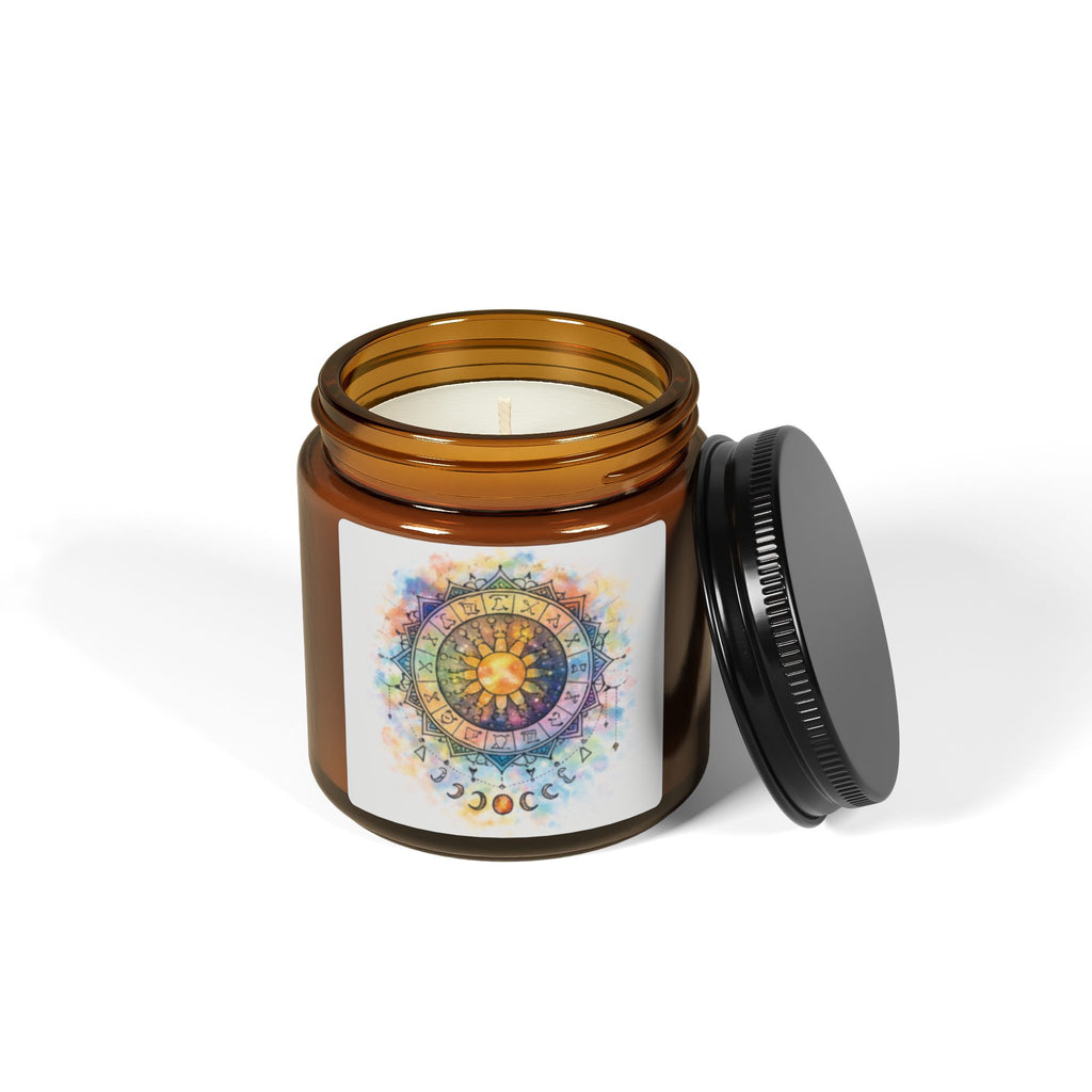 Zodiac Moon Mandala Soy Scented Candle (Multiple Sizes)