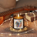 Watercolor Feather Headdress Soy Candle — Amber Jar (Scented)
